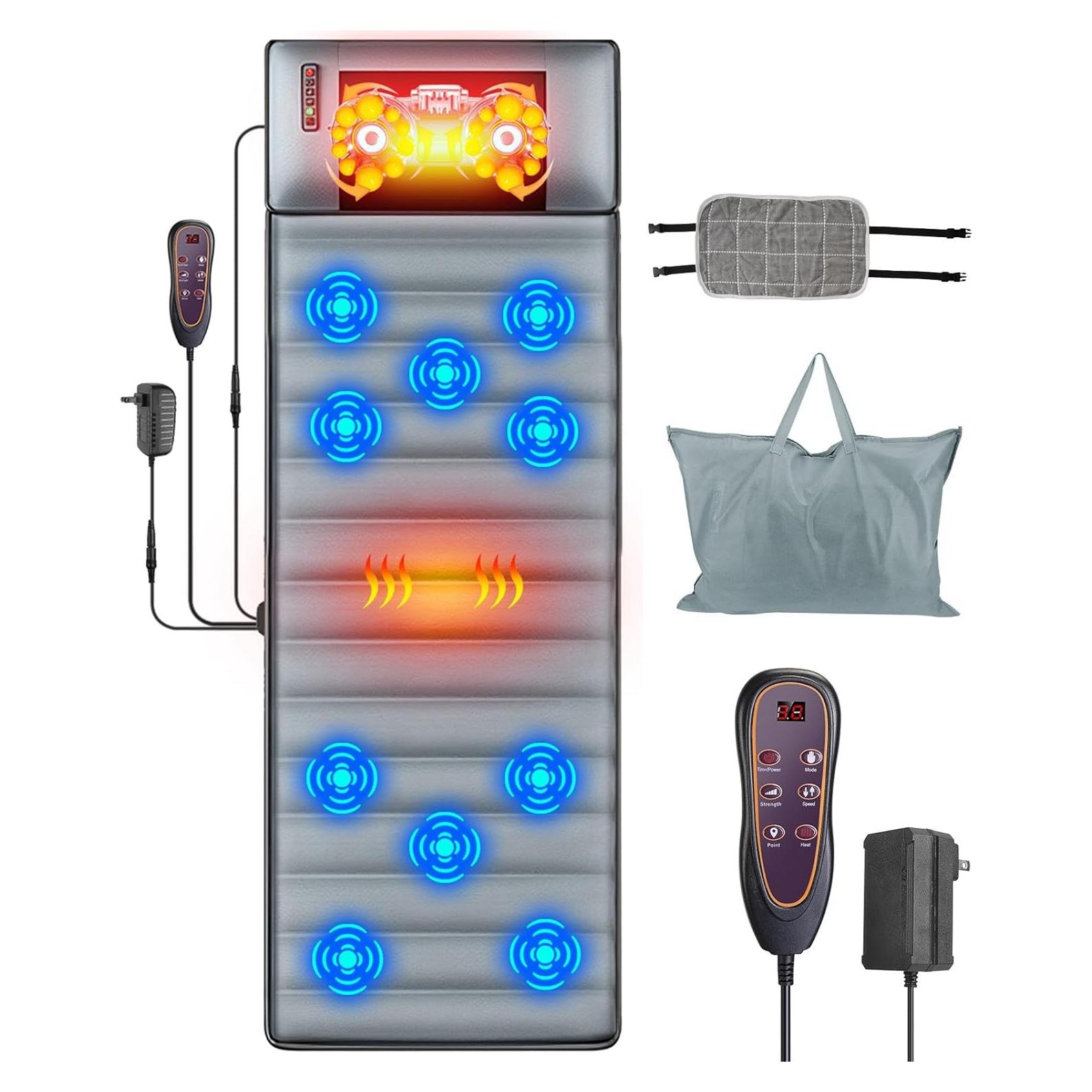 Alfombrilla de Masaje Completo TeqHome con Calor y Cojín Shiatsu