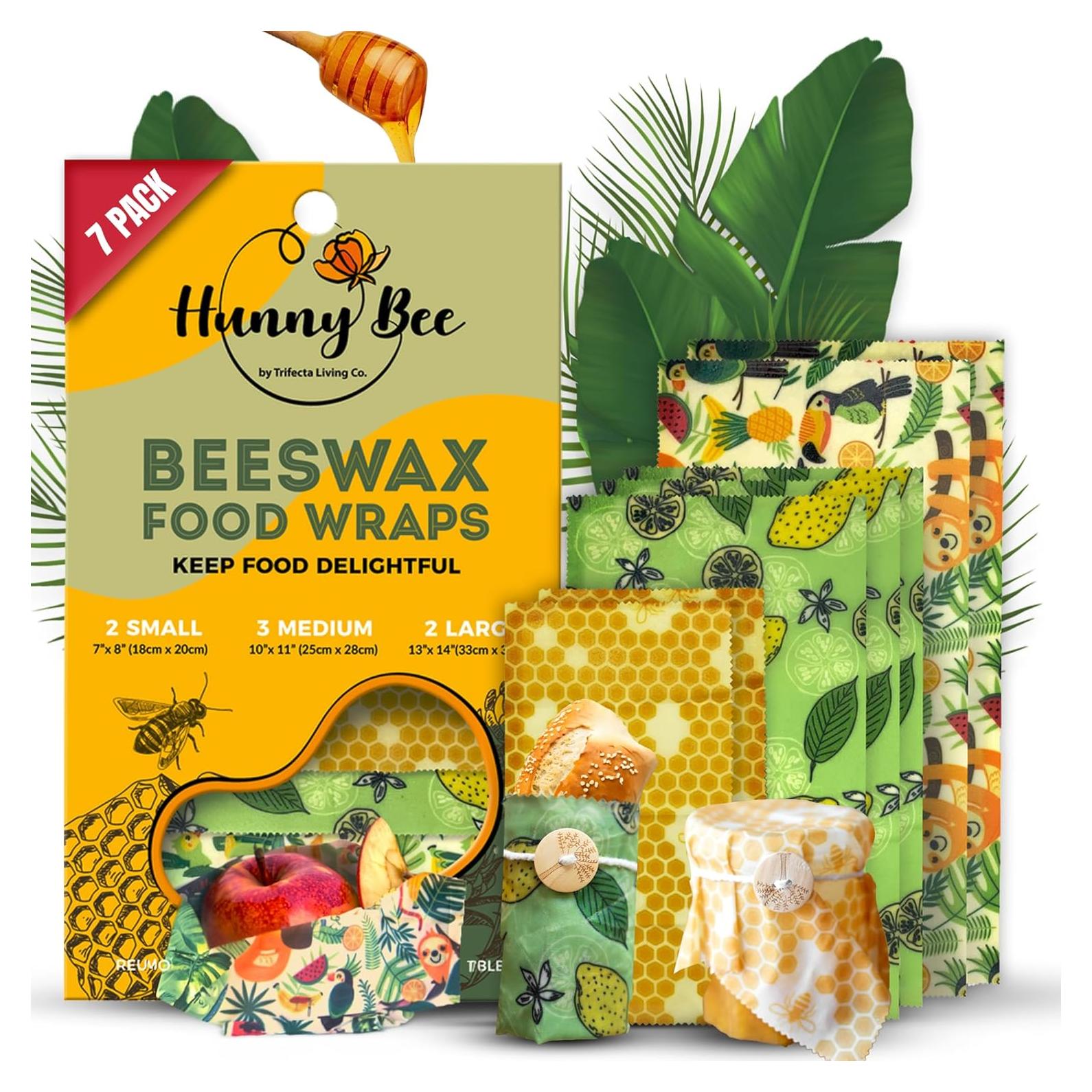 Envolturas de Cera de Abeja Trifecta Living Co. Set de 7