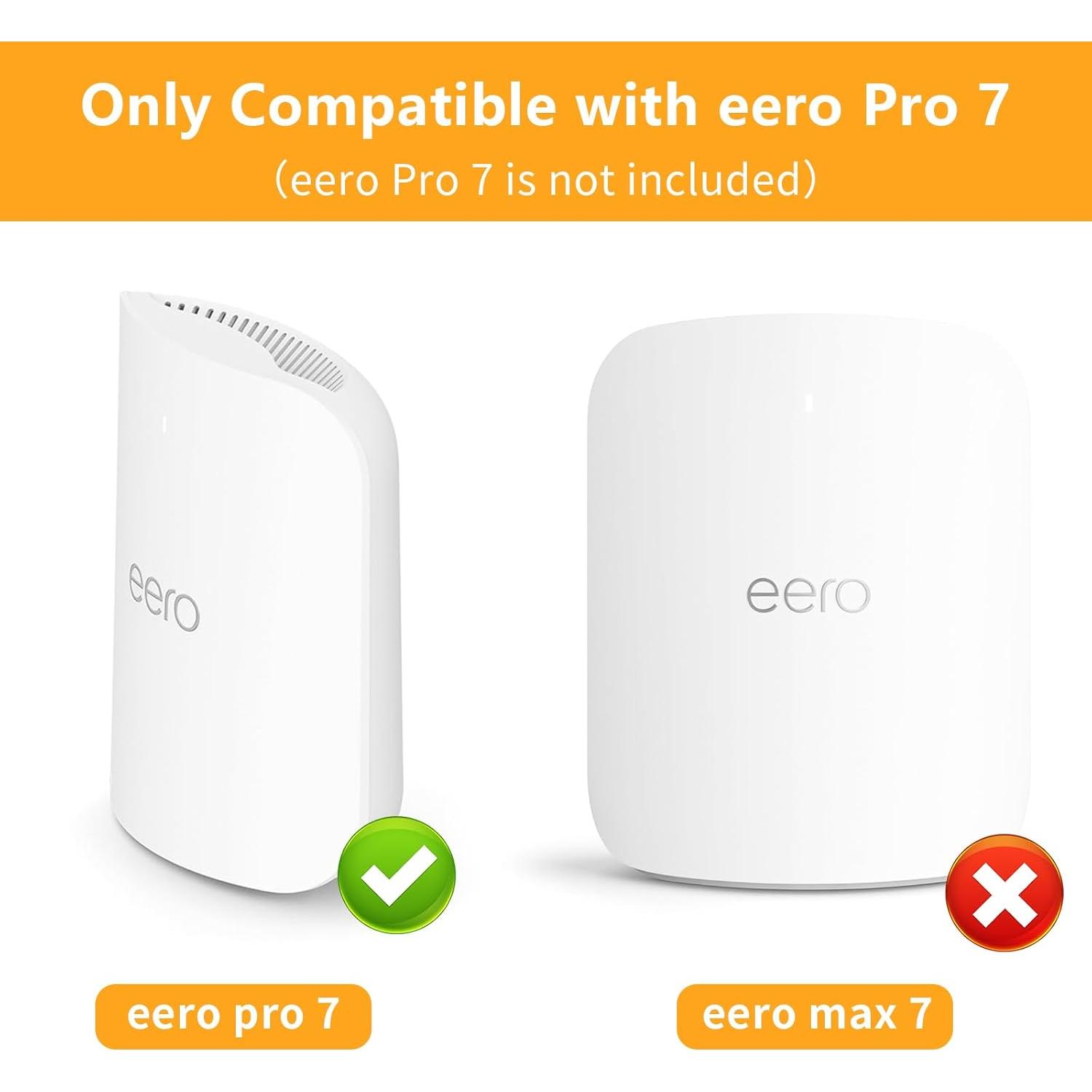 Soporte de Pared para Router eero Pro 7 - Plástico ABS Blanco