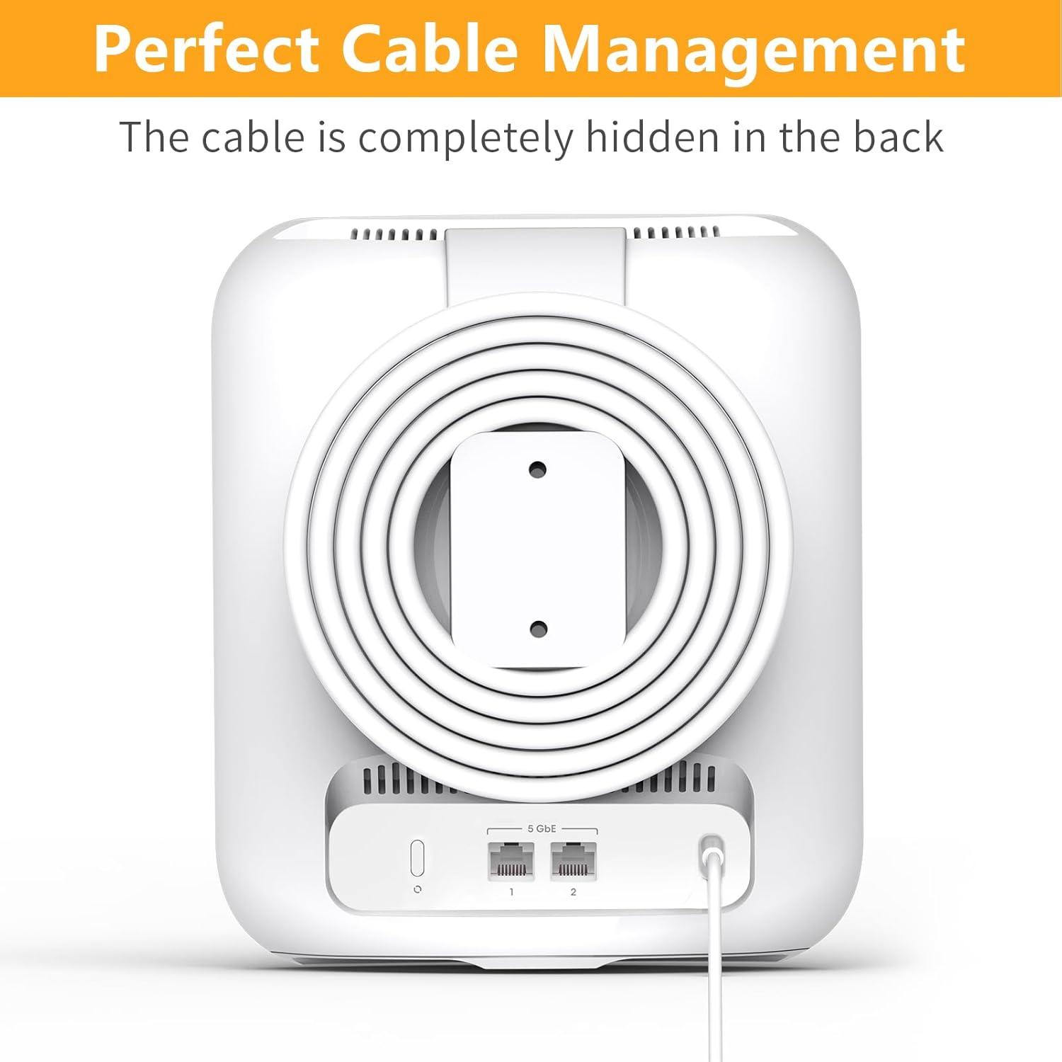 Soporte de Pared para Router eero Pro 7 - Plástico ABS Blanco