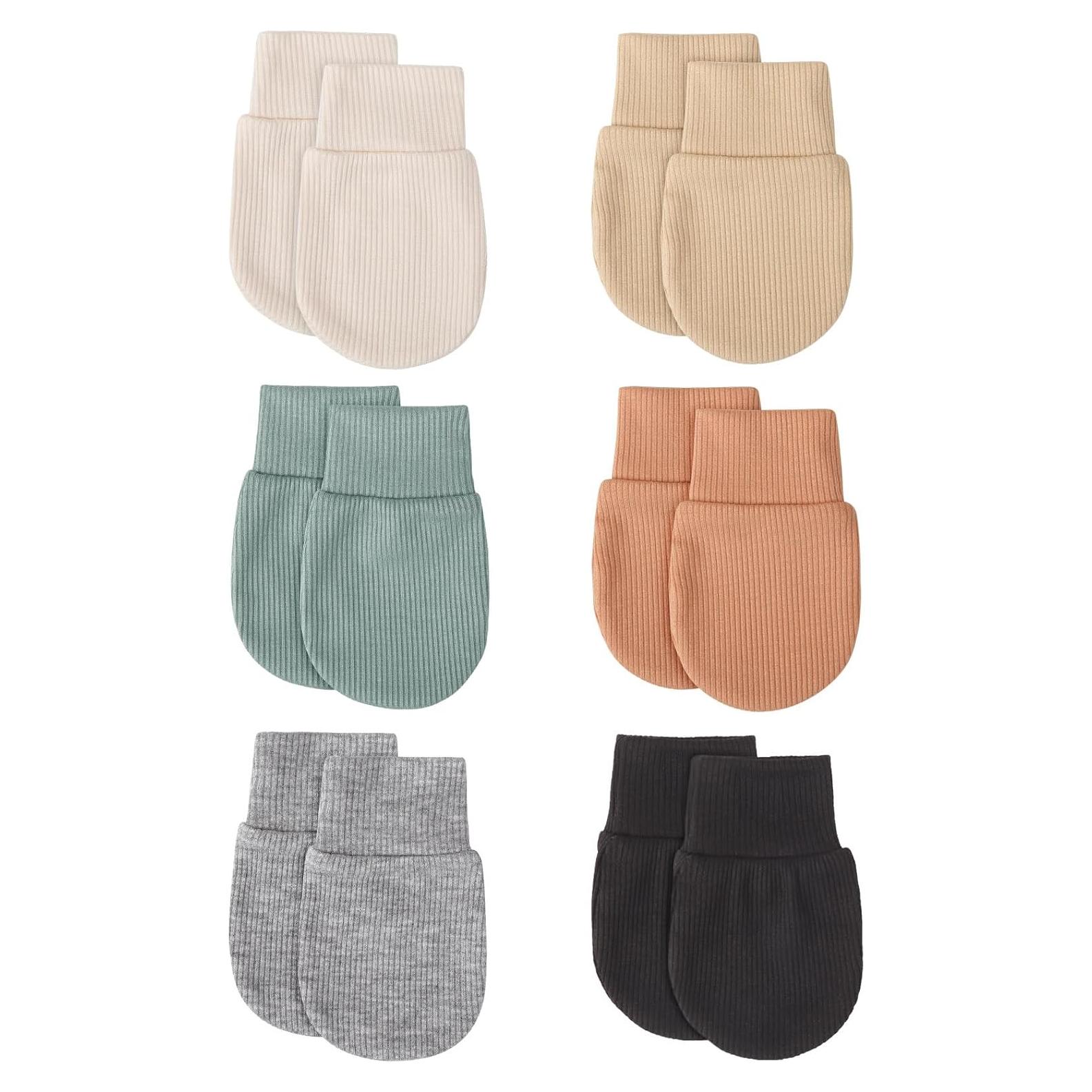 Manoplas para Bebés BQUBO 6 Pares 0-6 Meses Unisex