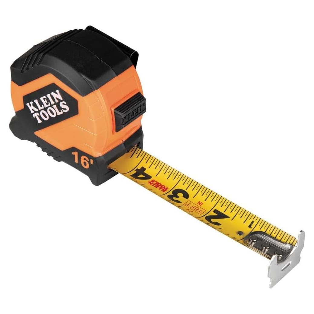 Cinta Métrica Klein Tools 9516 Doble Gancho 4.9m Nylon