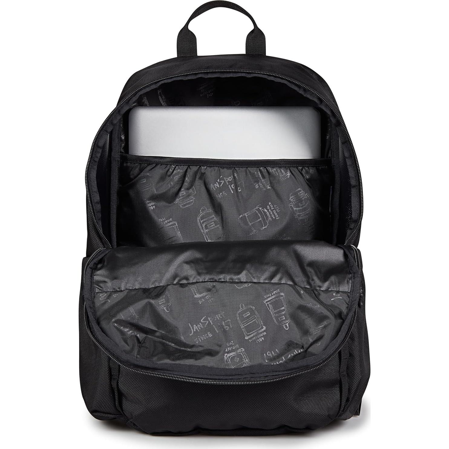 Mochila JanSport Venture Negra - Compartimento para Laptop 20L