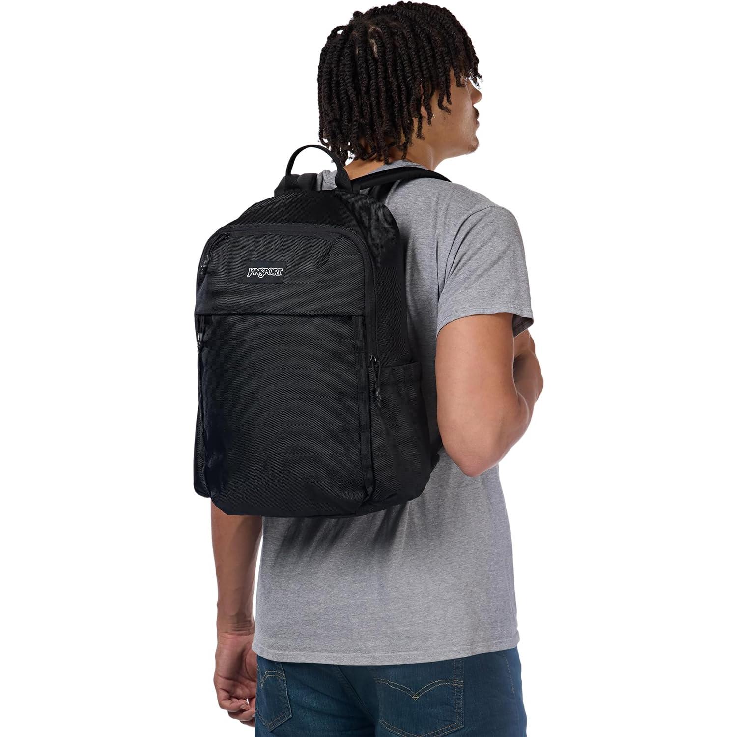 Mochila JanSport Venture Negra - Compartimento para Laptop 20L