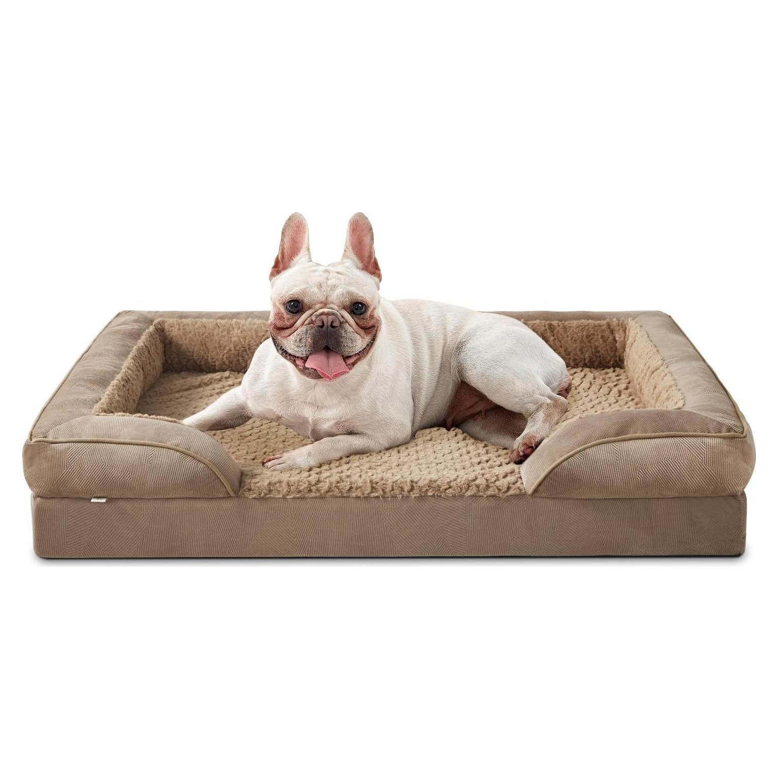 Cama ortopédica para perros INVENHO mediana impermeable 71x58 cm