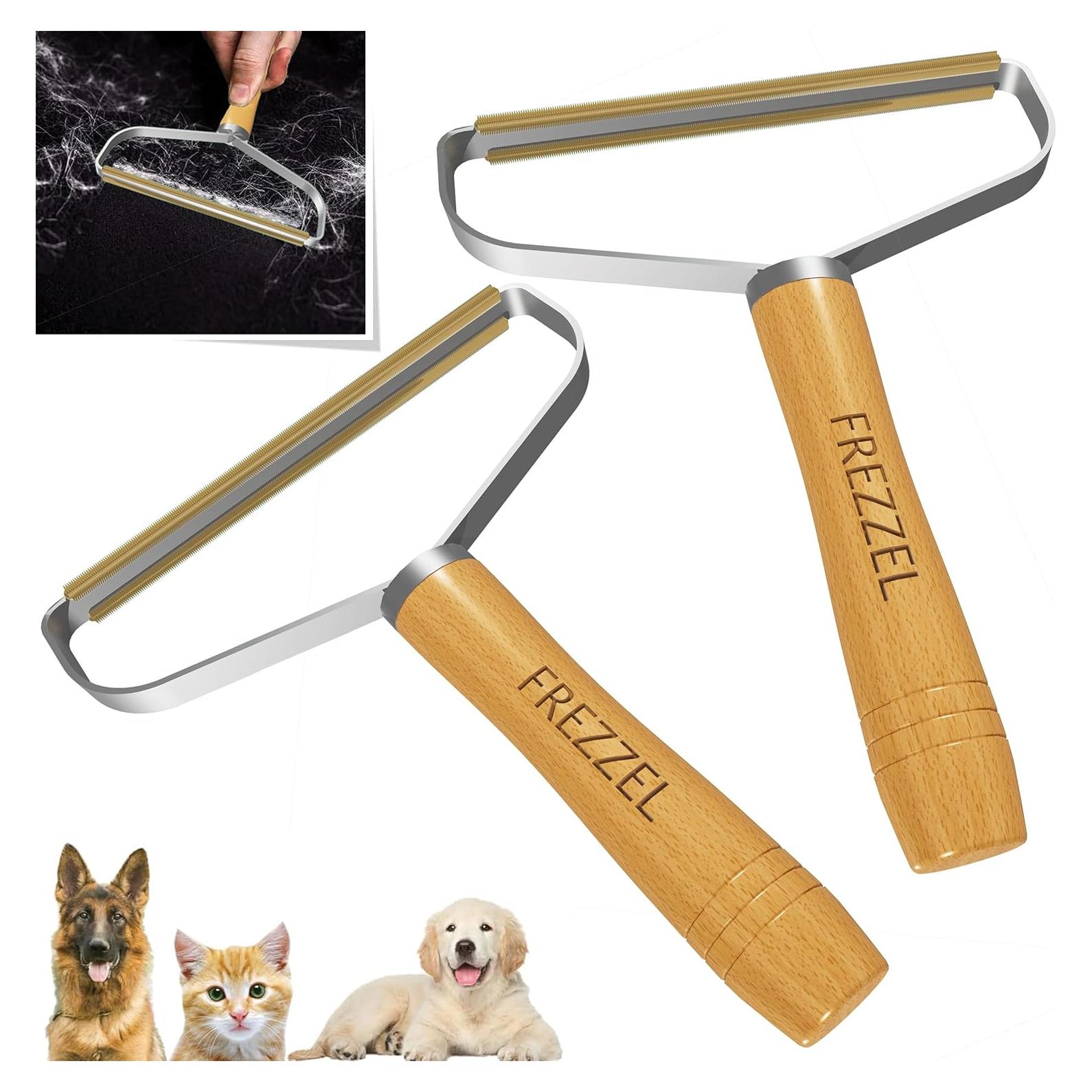 Paquete de 2 Removedores de Pelo de Mascota FREZZEL - Efectivo y Duradero