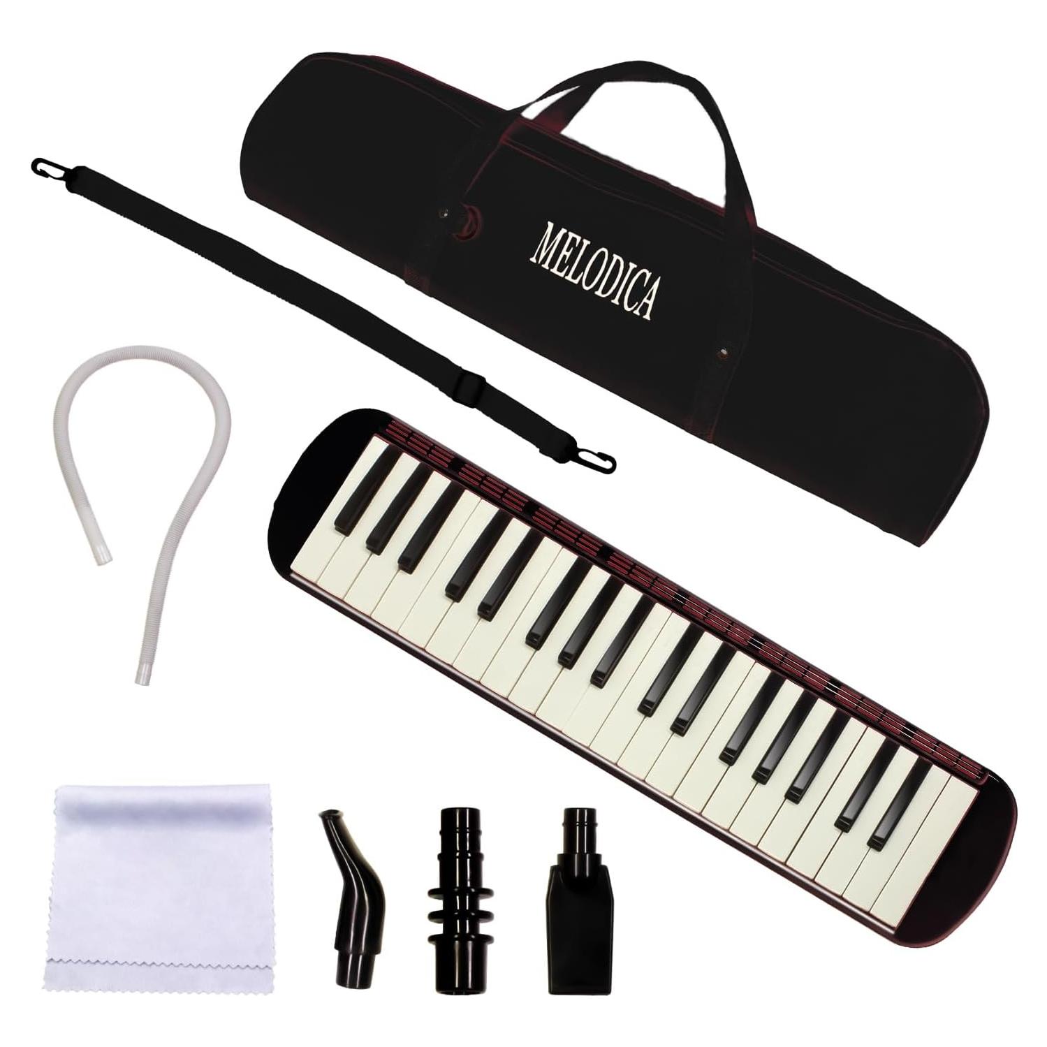 Piano de Aire Melódico Profesional YCXYQ 37 Teclas Negro