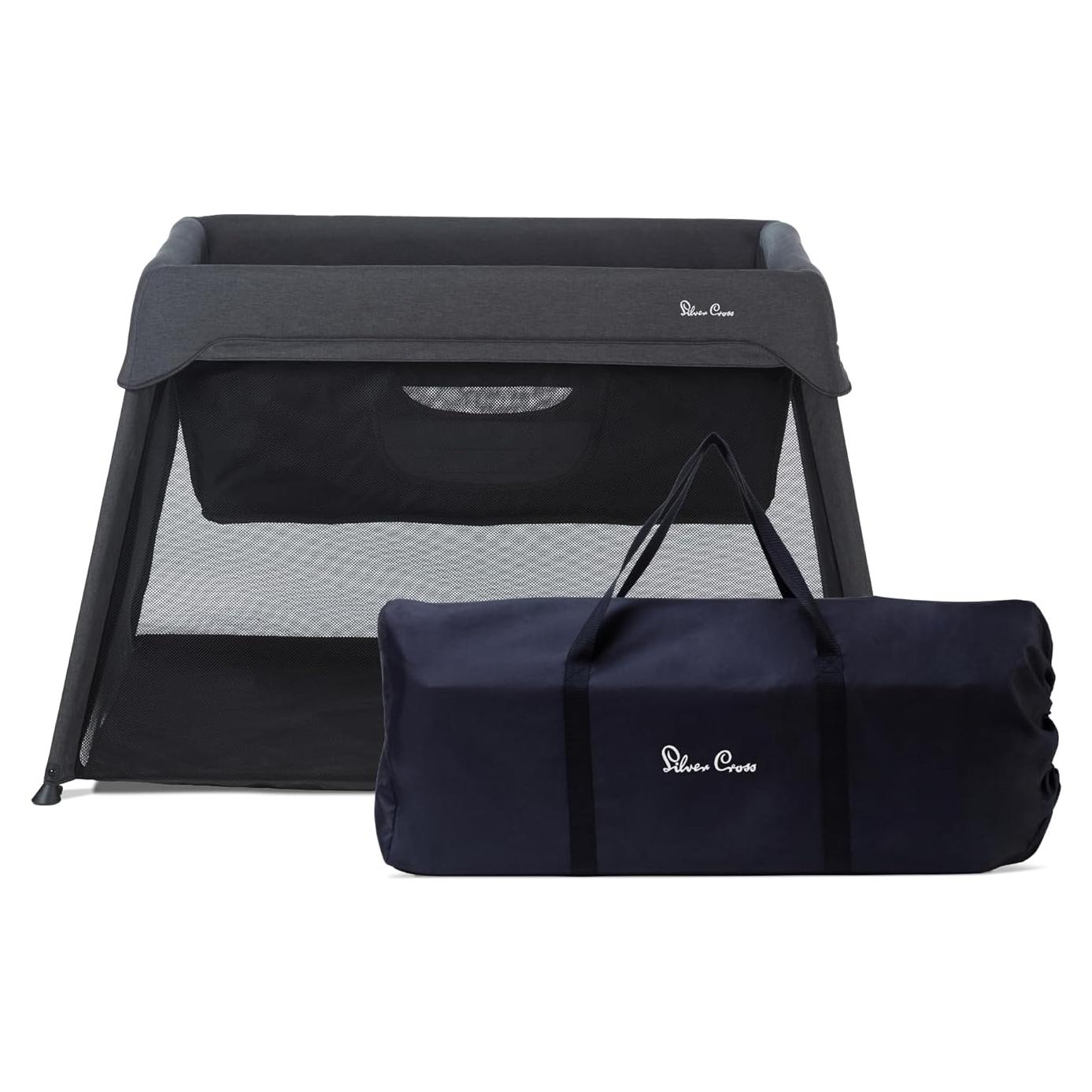Cuna de viaje Silver Cross Sleep & Go 3 en 1 - Carbón