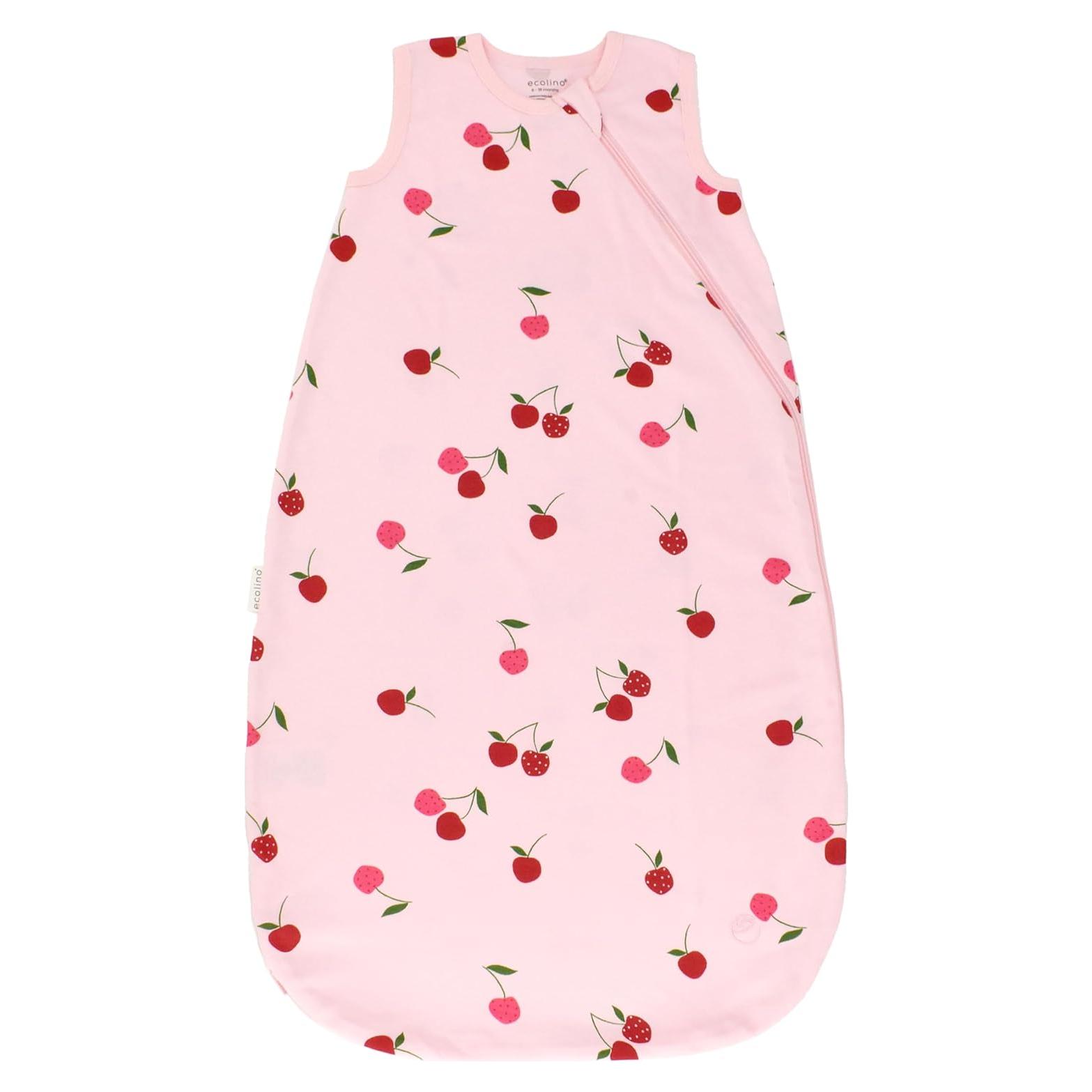 Saco de dormir Ecolino 100% Algodón Orgánico 0-6 meses Cereza