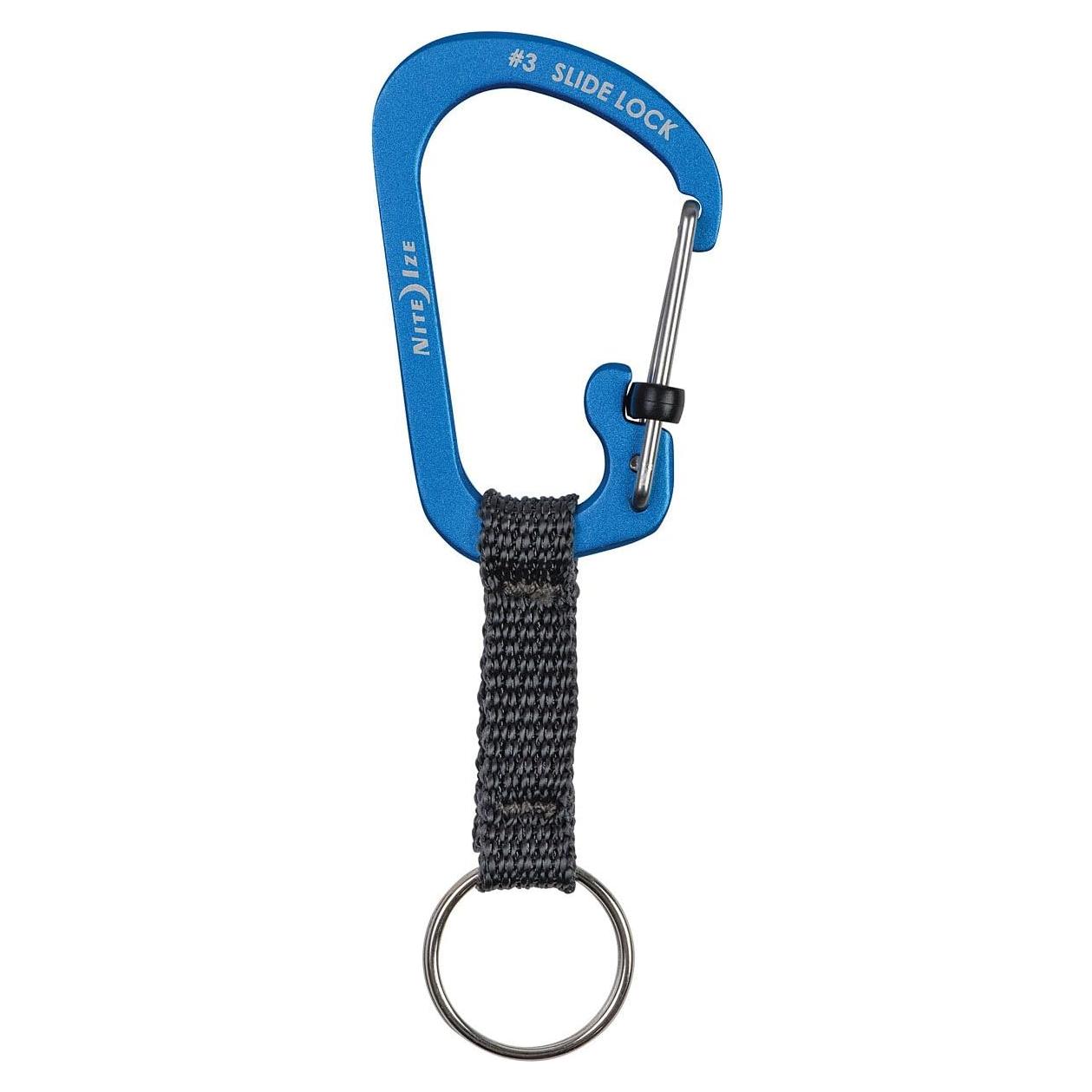 Llavero Mosquetón Nite Ize SlideLock Aluminio Azul