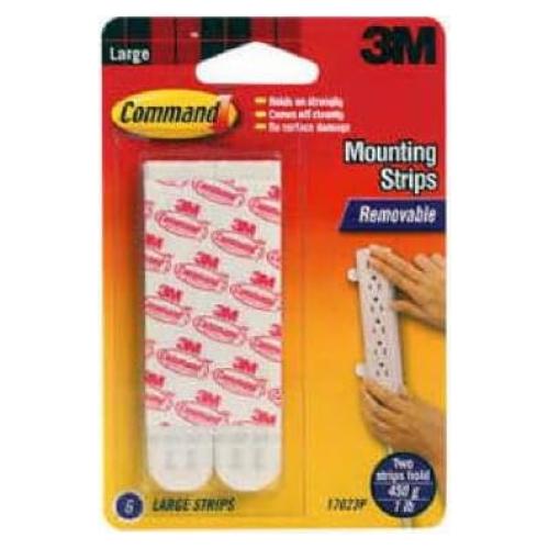 Tiras Adhesivas de Repuesto Command 6 Unidades Blancas