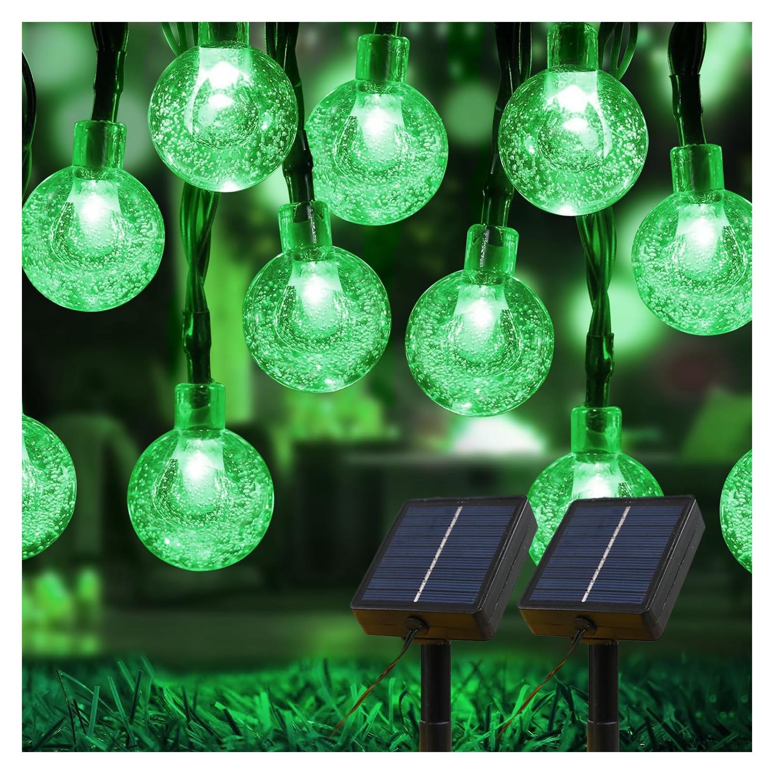 Luces Solares de Cadena USOKYO 120 LED 22m Verde Impermeables