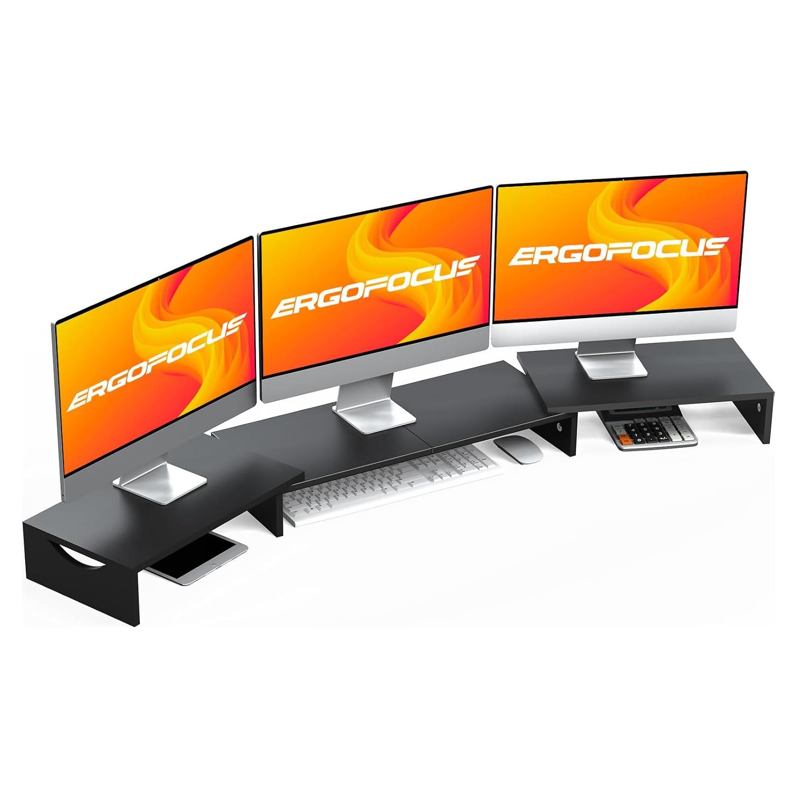 Soporte para Triple Monitor ErgoFocus Ajustable 79.5-134.4 cm
