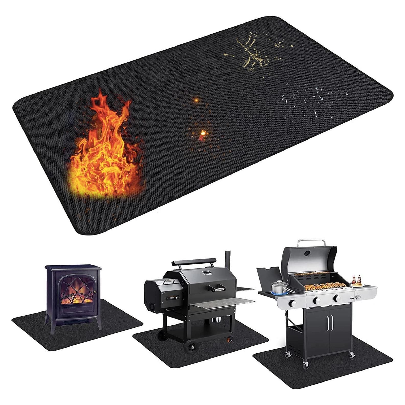 Alfombrilla para Parrilla UBeesize 65x48 cm Doble Cara Resistente