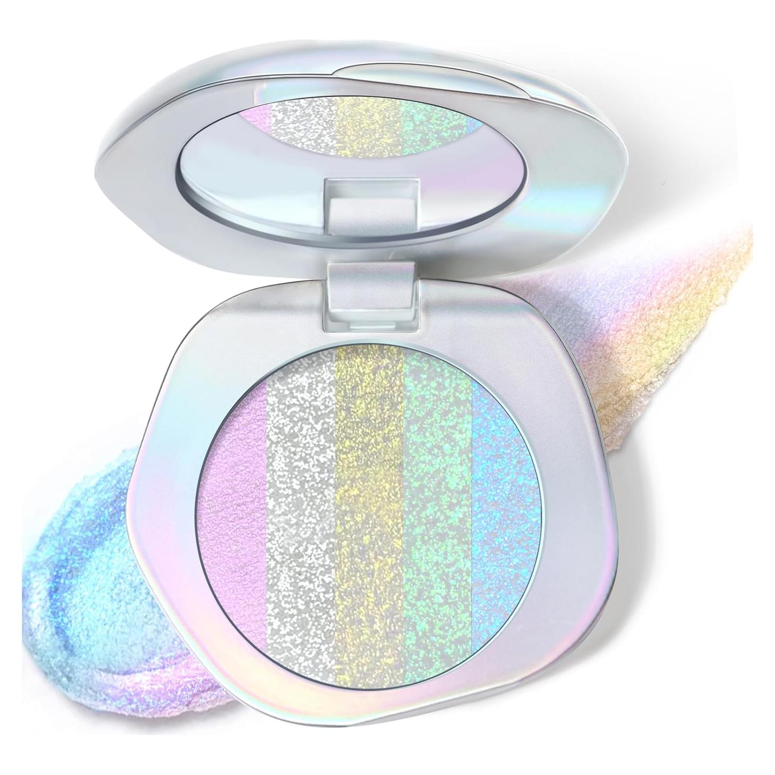 Paleta de Iluminador Chameleon 5 Colores - Maquillaje Brillante