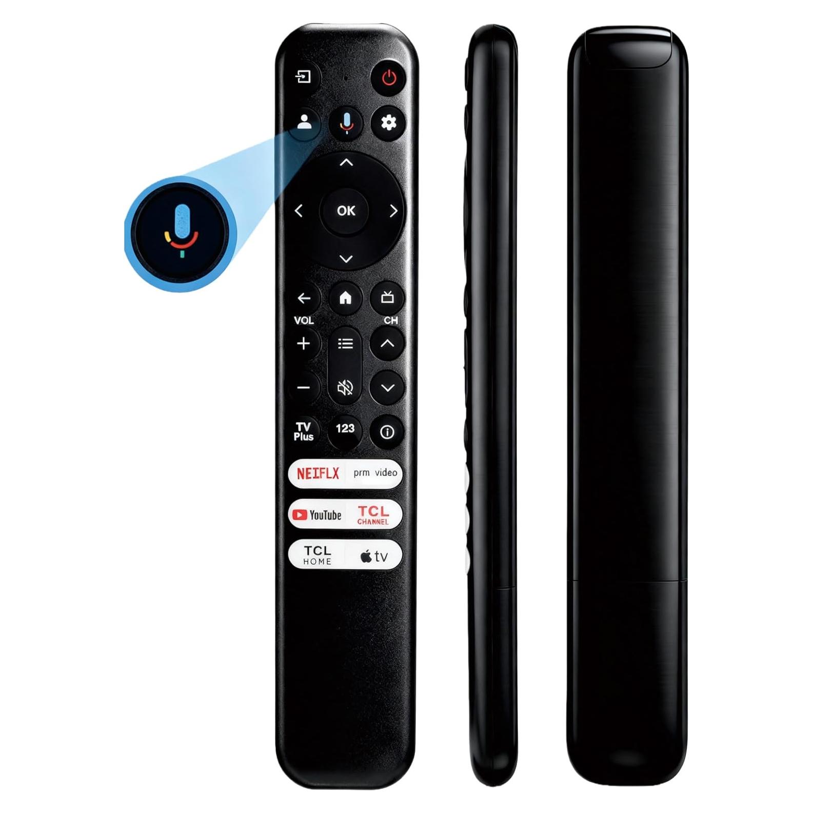 Control Remoto de Voz TCL RC813 para Google TV 4K UHD