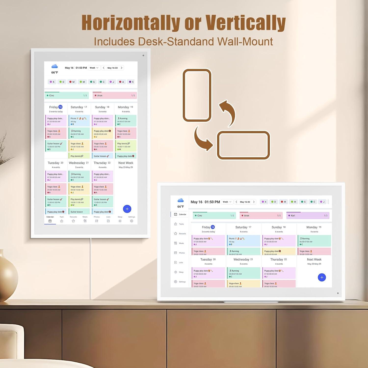 Calendario Digital Inteligente LiviNGPAi 21.5" Pantalla Táctil HD