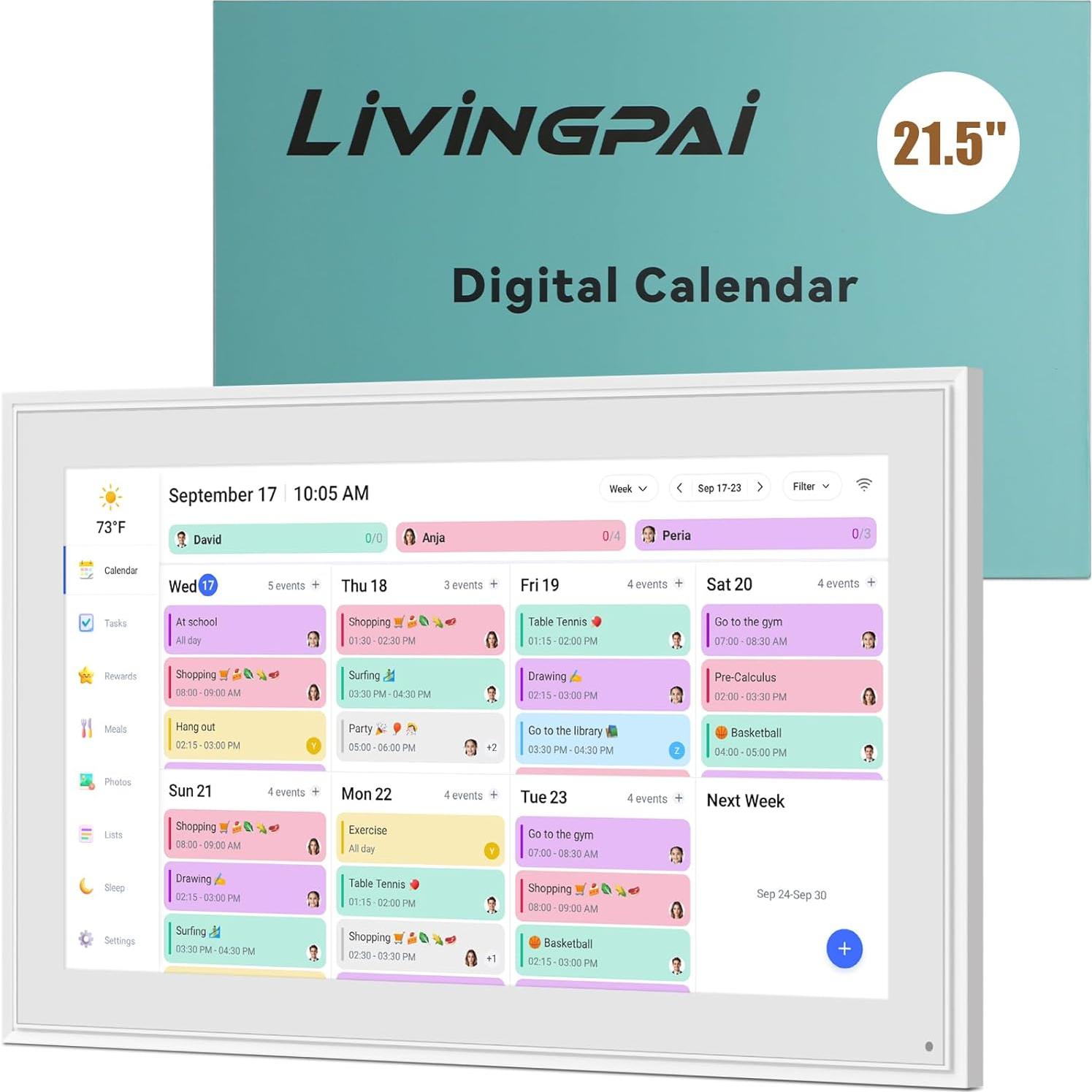 Calendario Digital Inteligente LiviNGPAi 21.5" Pantalla Táctil HD