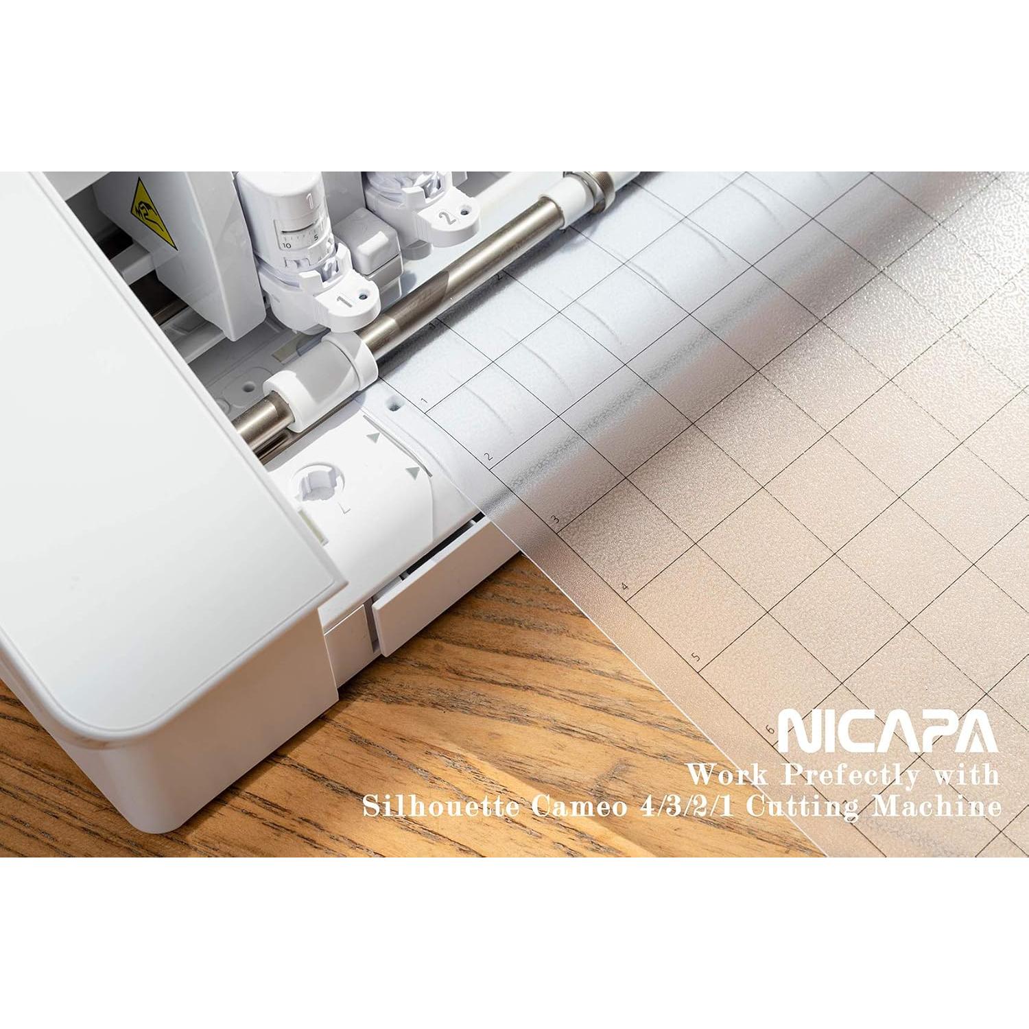 Alfombrilla de Corte Nicapa LightGrip para Silhouette Cameo 30.48x60.96 cm - 3 Paquetes