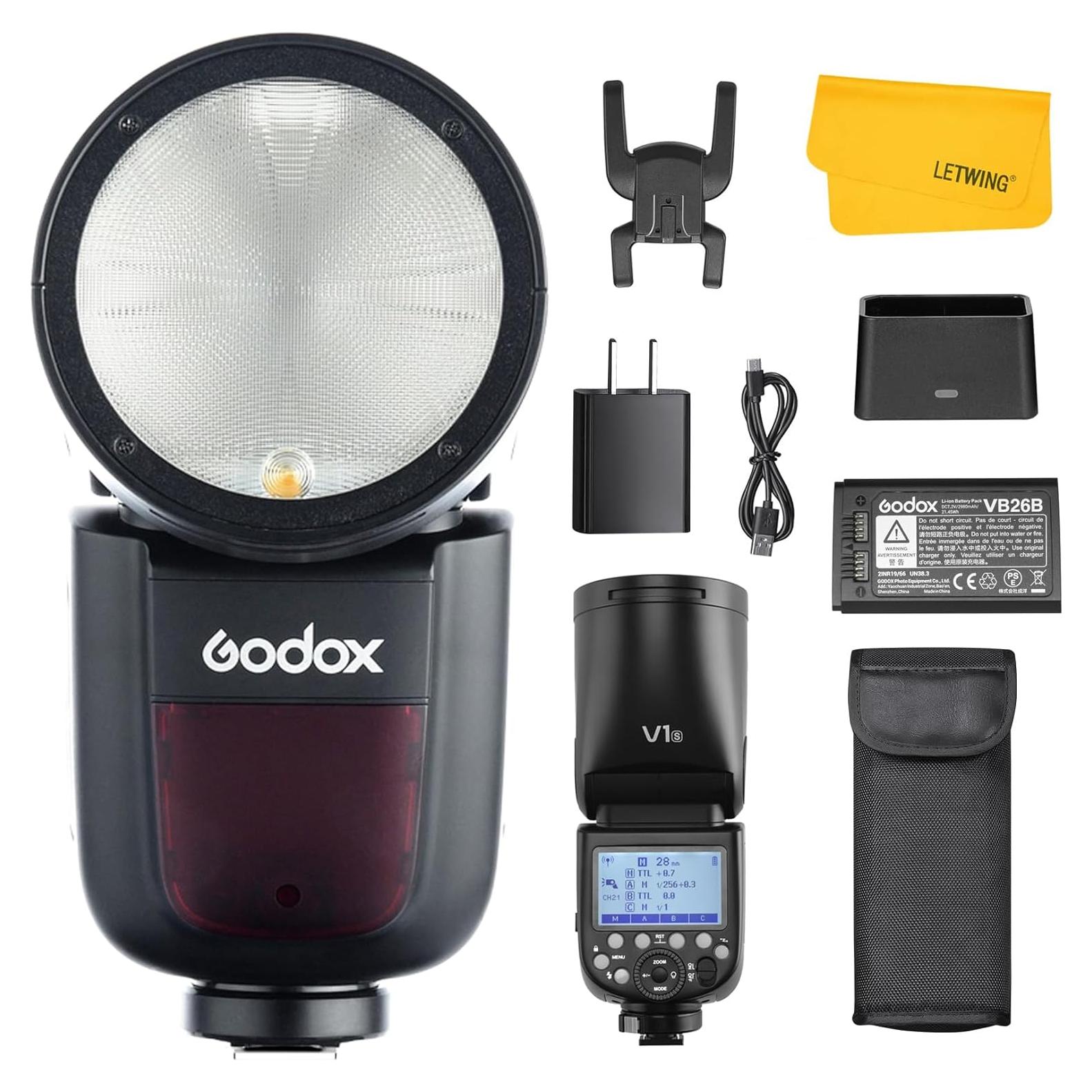Flash Godox V1S para Sony, 76Ws, TTL, HSS 1/8000s