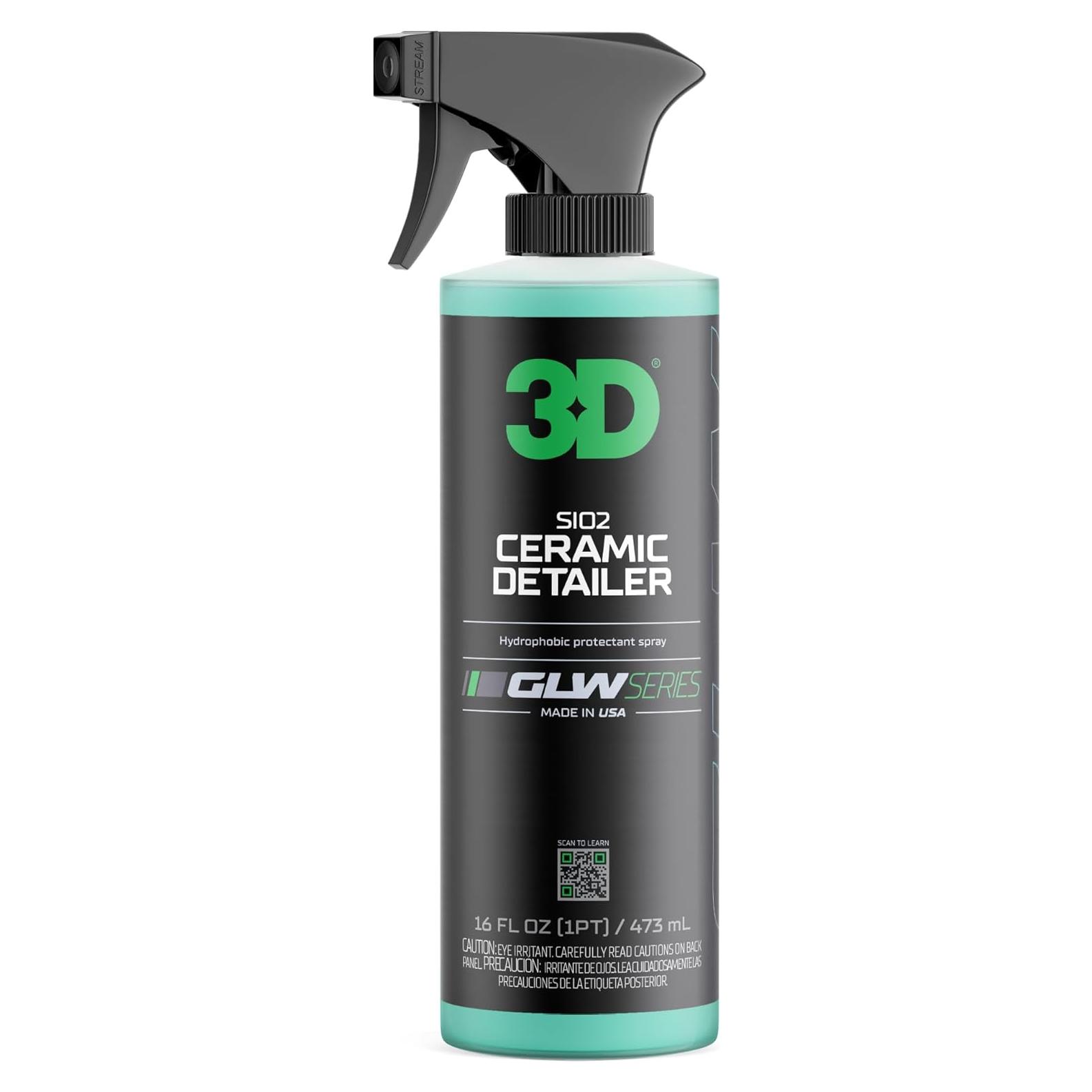 Detallador Cerámico 3D GLW 473 ml | Acabado Brillante Hidrofóbico