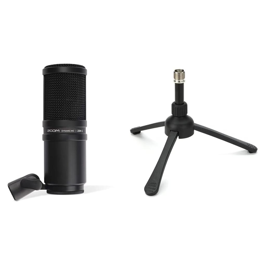 Micrófono Dinámico Zoom ZDM-1 con Soporte de Trípode TPS-4