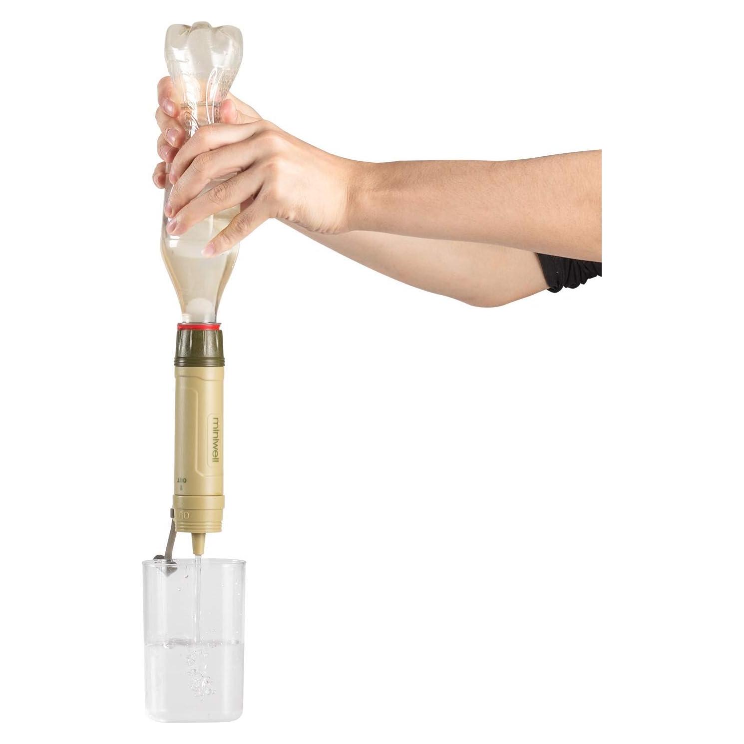 Filtro de Agua Miniwell L605 Portátil para Camping 1000L