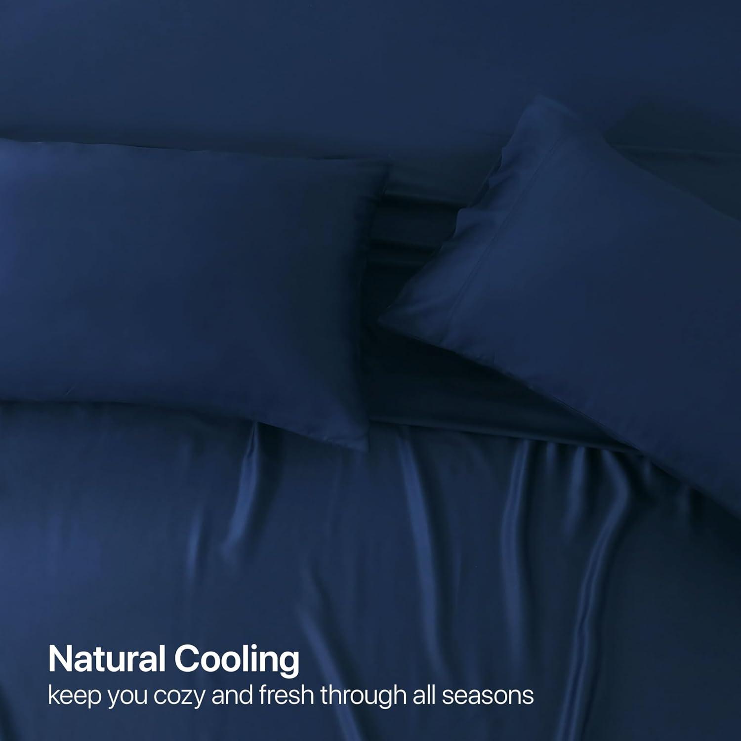 Juego de Sábanas NATUREFIELD King Dividido Superior 4 Piezas