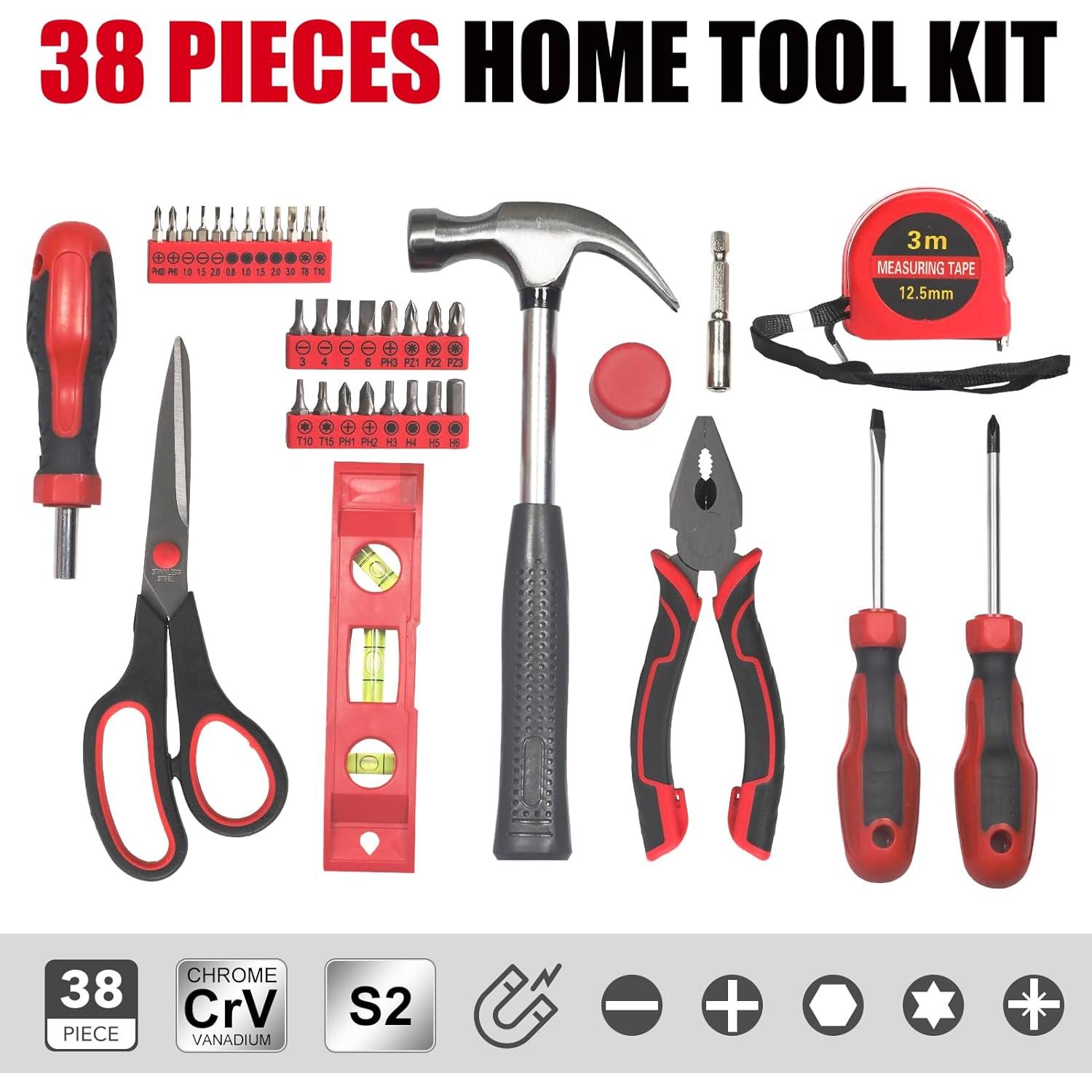 Kit de Herramientas SPICIMOMO 38 Piezas con Almacenamiento