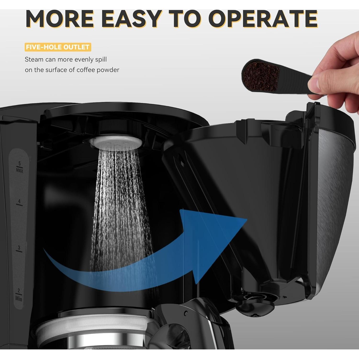 Cafetera Portátil Navigator 650ml Goteo 12V Compacta Negra