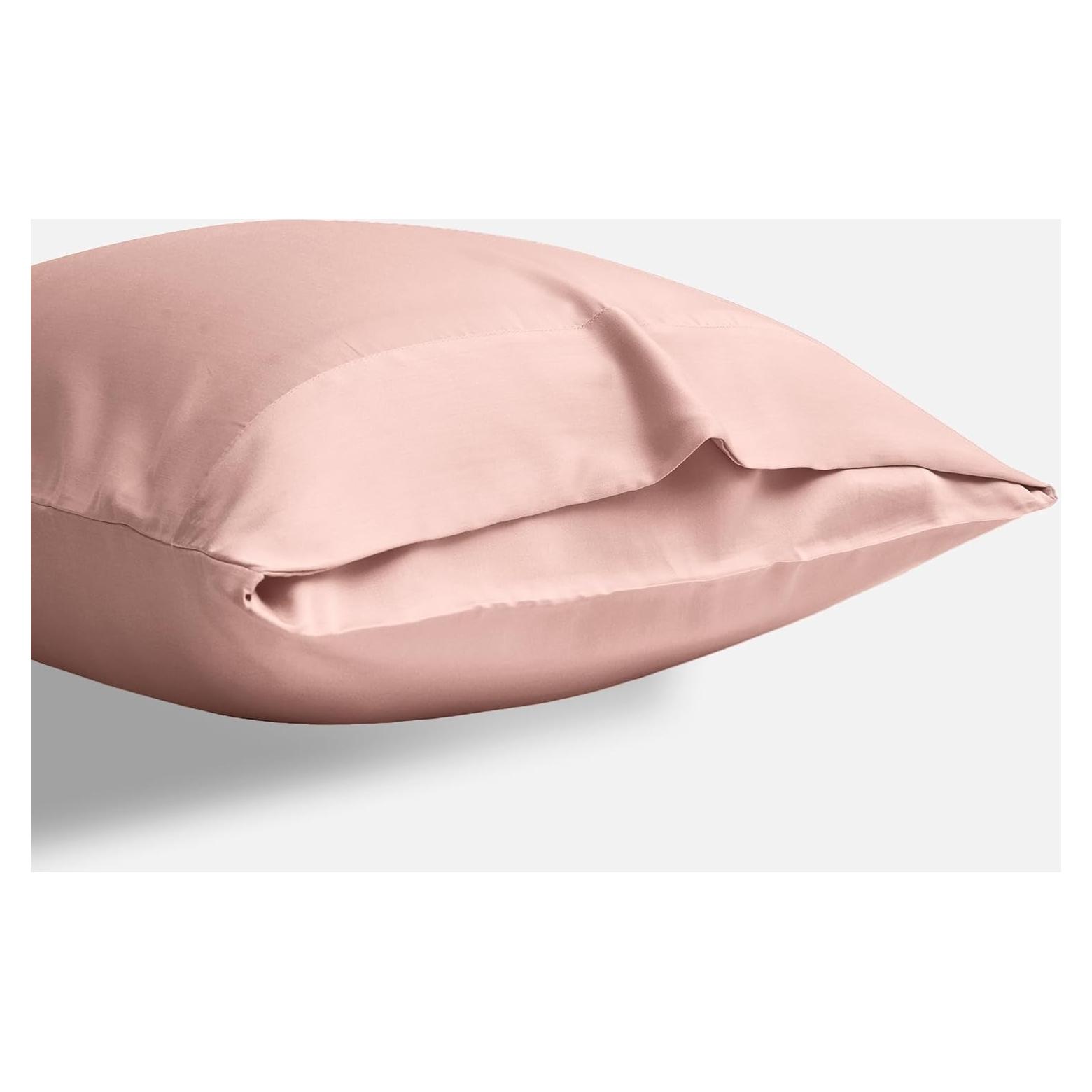 Juego de Fundas de Almohada DOZ Reina 100% Viscosa Bambú Rubor