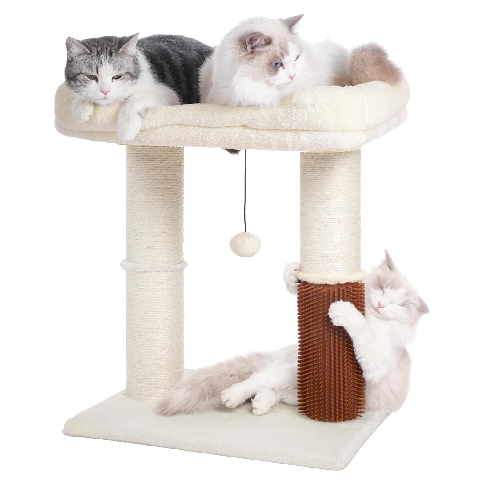 Torre Rascador para Gatos Pawfessor Grande Beige 50x39.9 cm