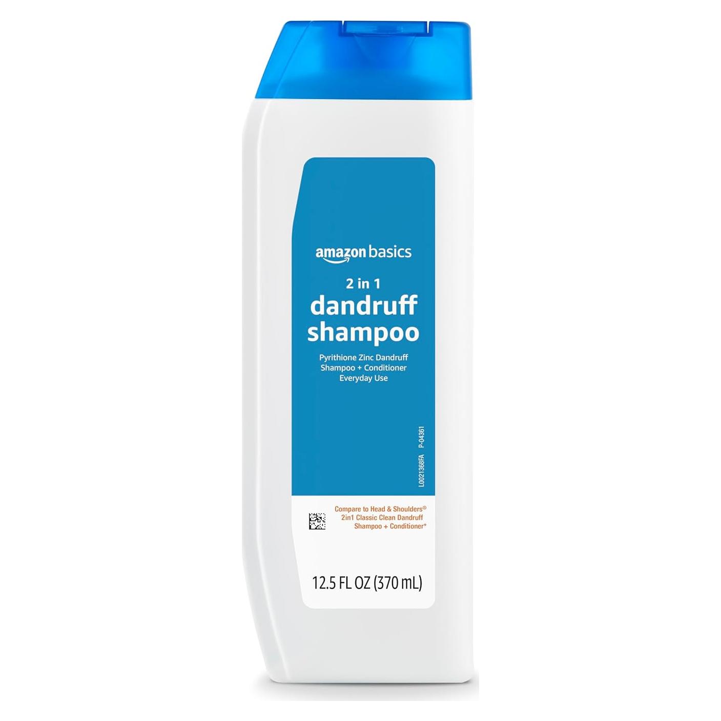 Champú y Acondicionador 2 en 1 Amazon Basics 400 ml Anti-Caspa
