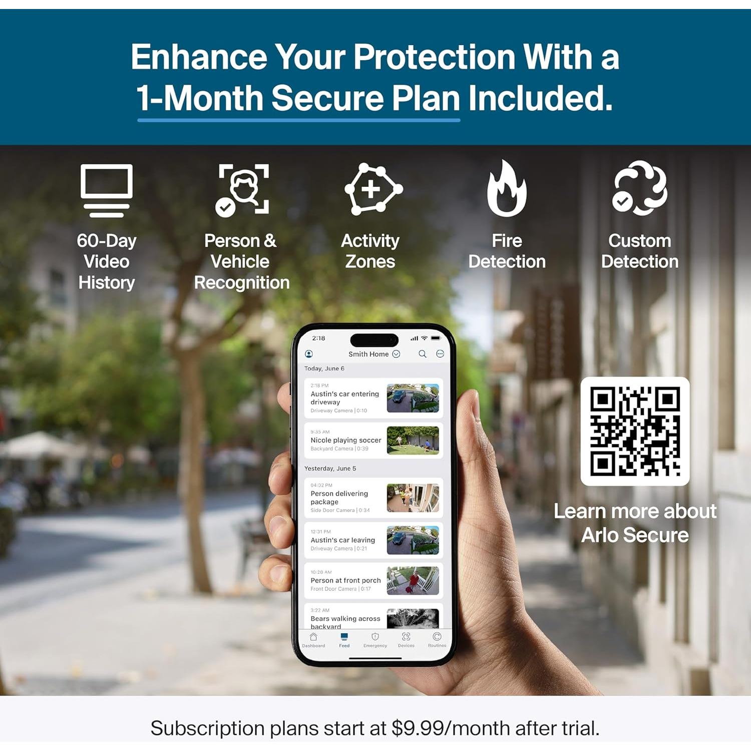 Cámara de Seguridad Arlo Pro XL 2K HDR Batería XL 160°