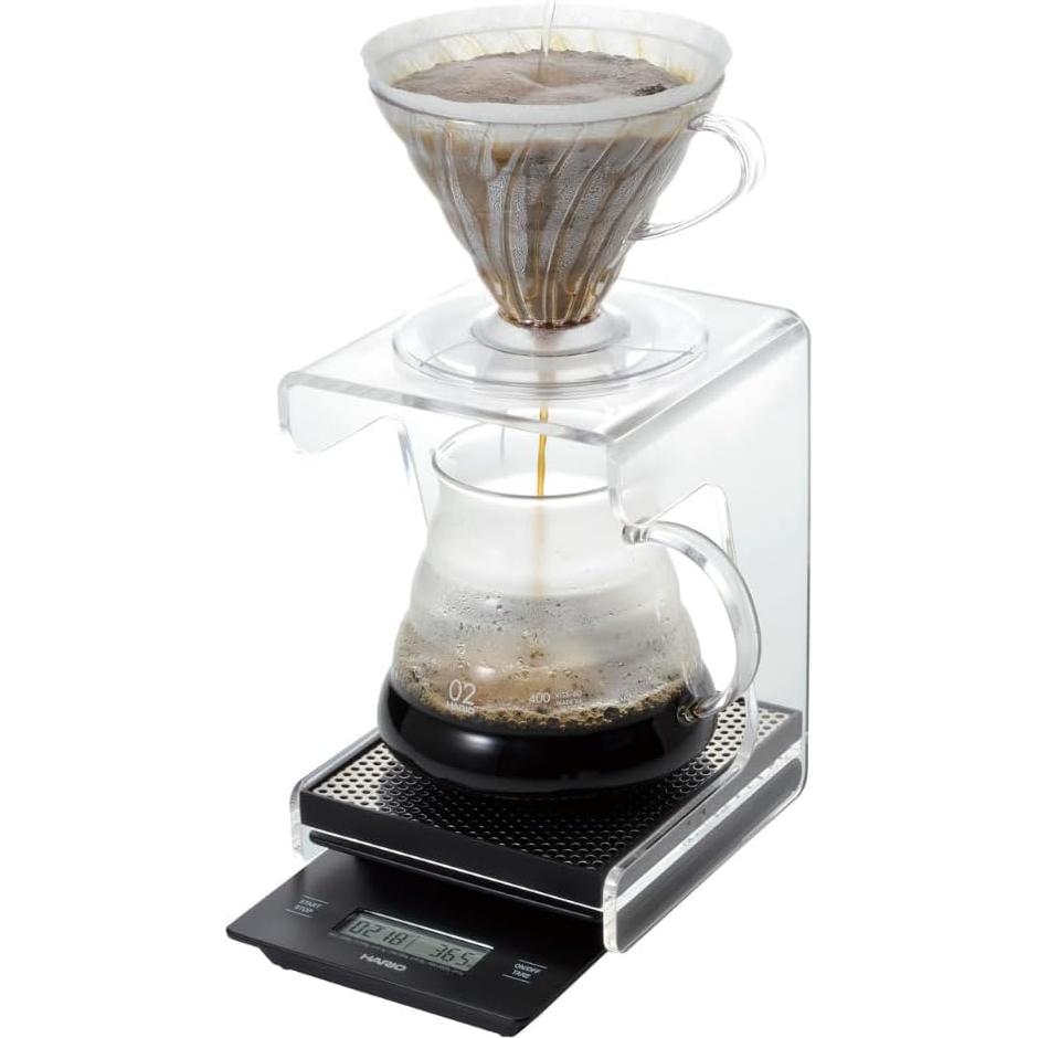 Balanza de Goteo Hario V60 Negra con Temporizador 2000g
