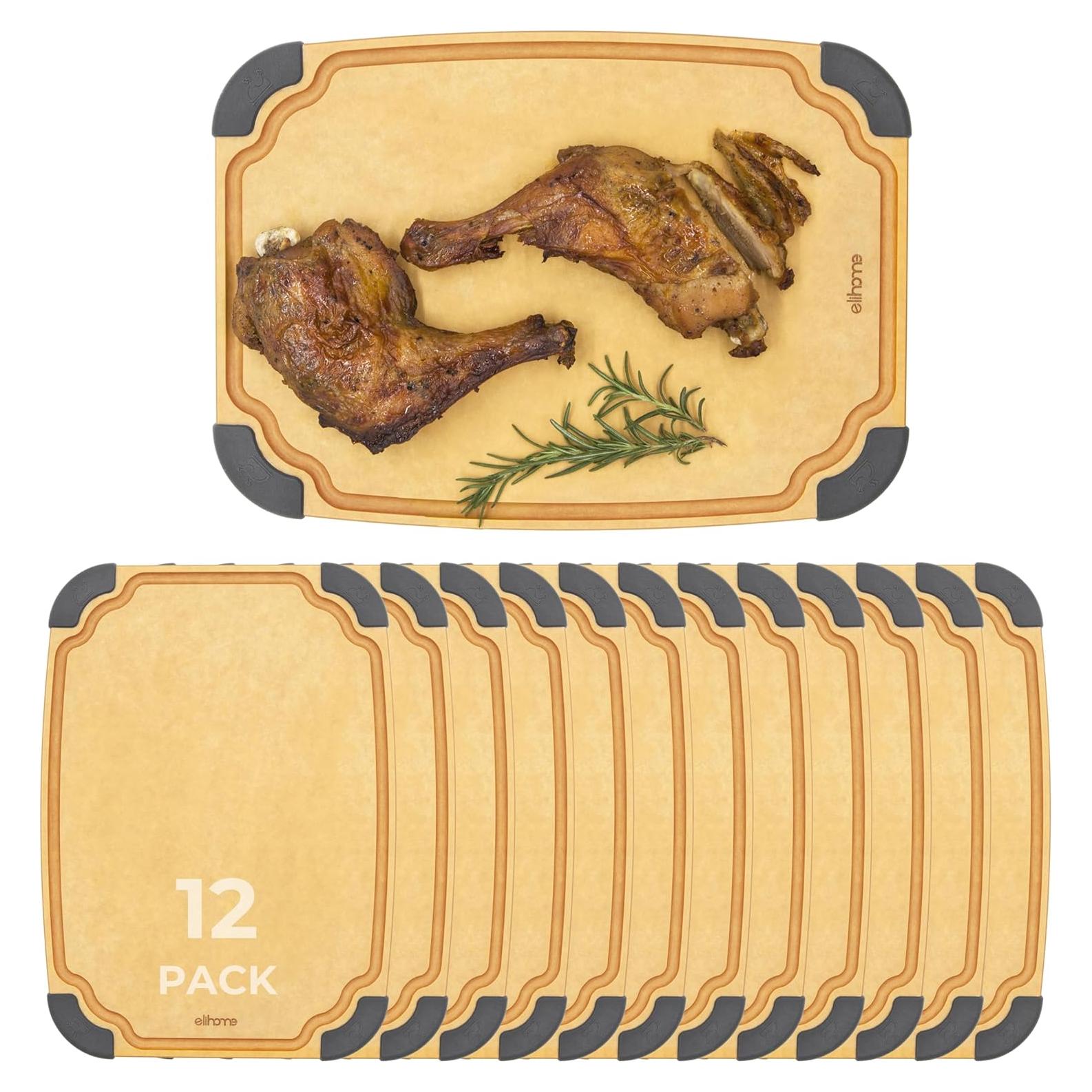 Tabla de Cortar Elihome 12 Piezas Ecológica 30.48x20.32cm