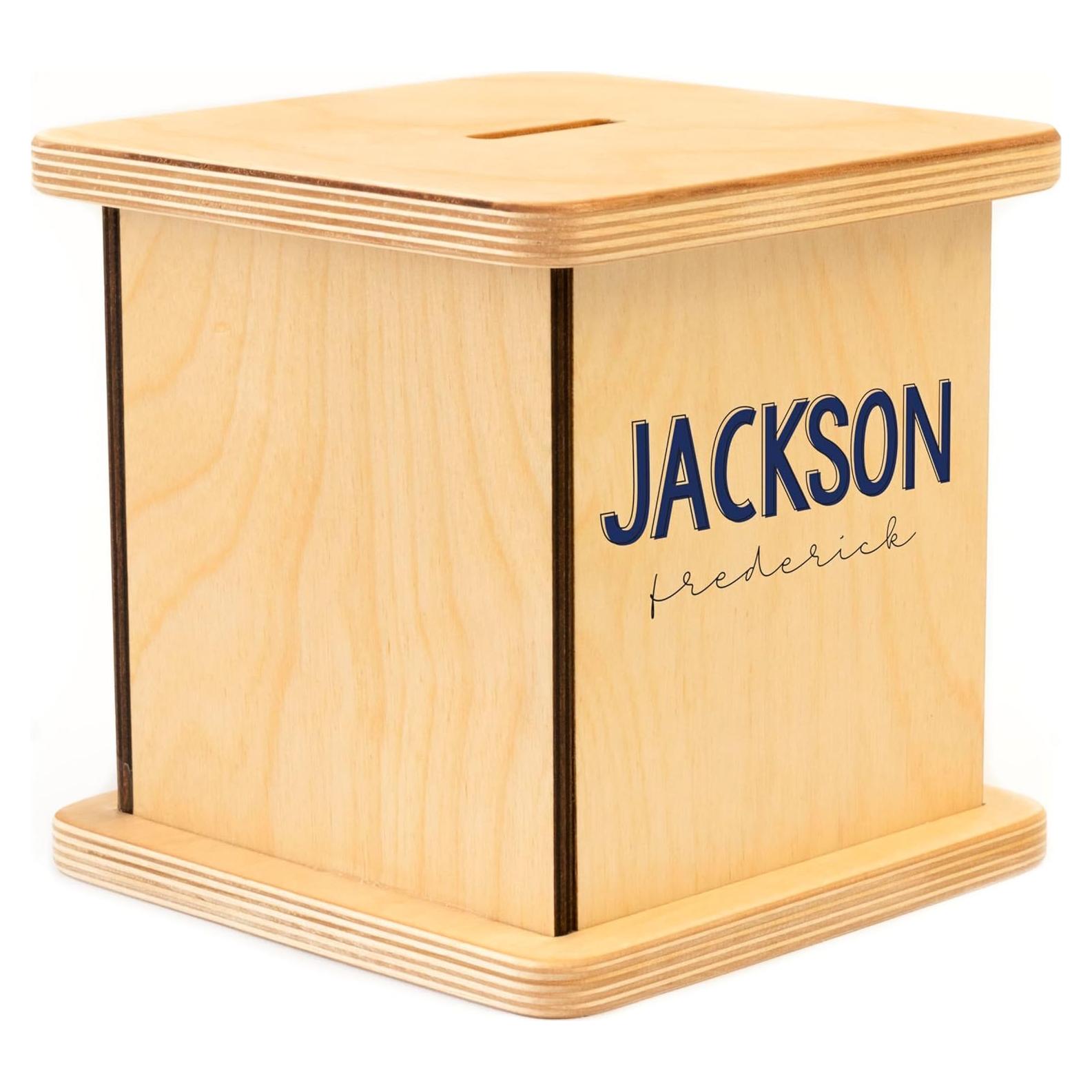 Hucha de Madera Personalizada BloomOwl para Niños y Bebés