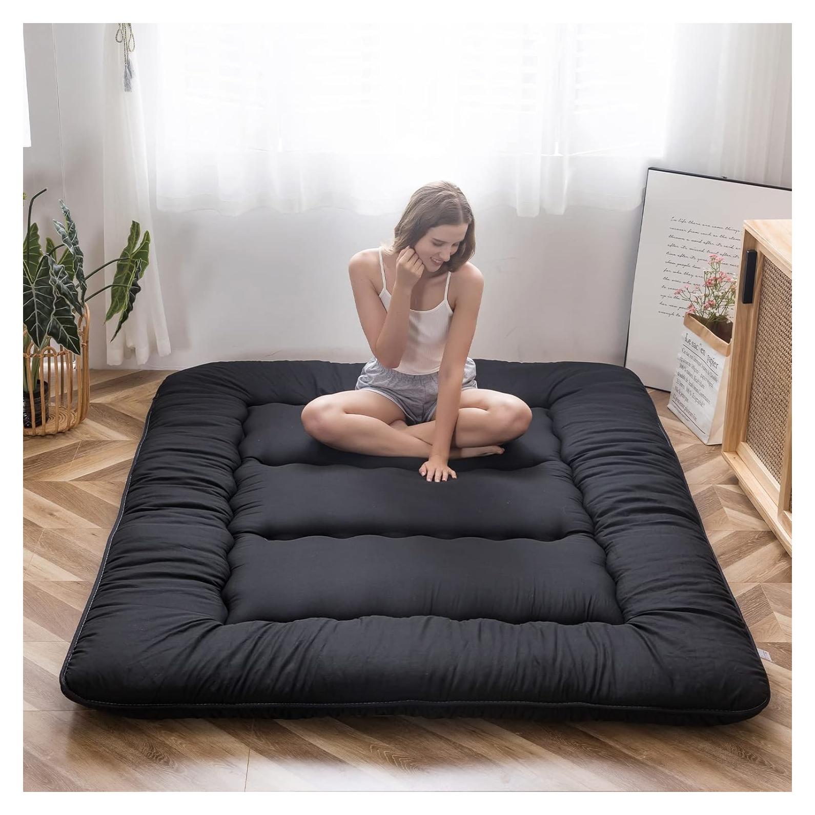 Colchón Futón MAXYOYO Plegable Individual 4" Negro