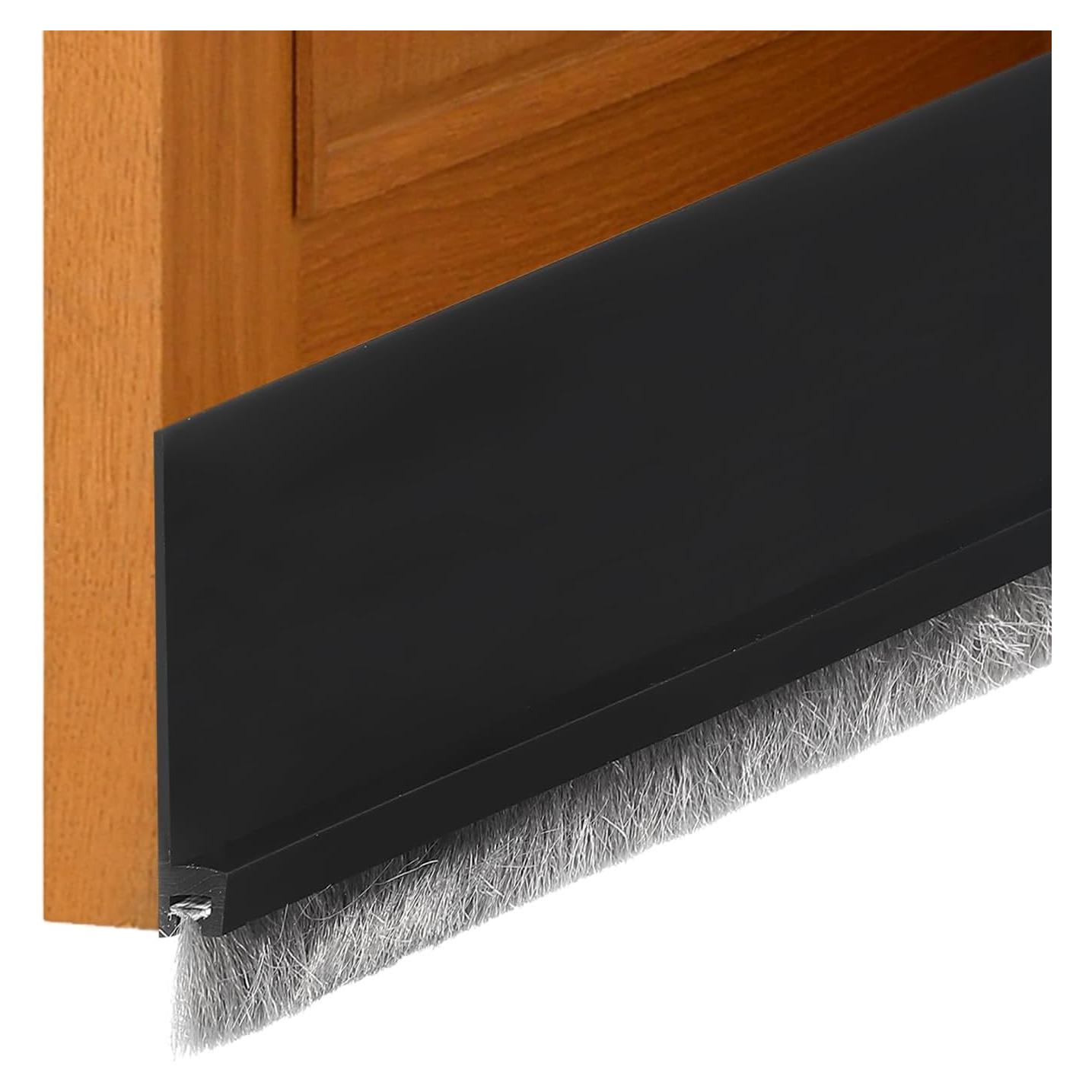 Barrera de Puerta uxcell 100 cm x 5 cm TPE Aislante Negro