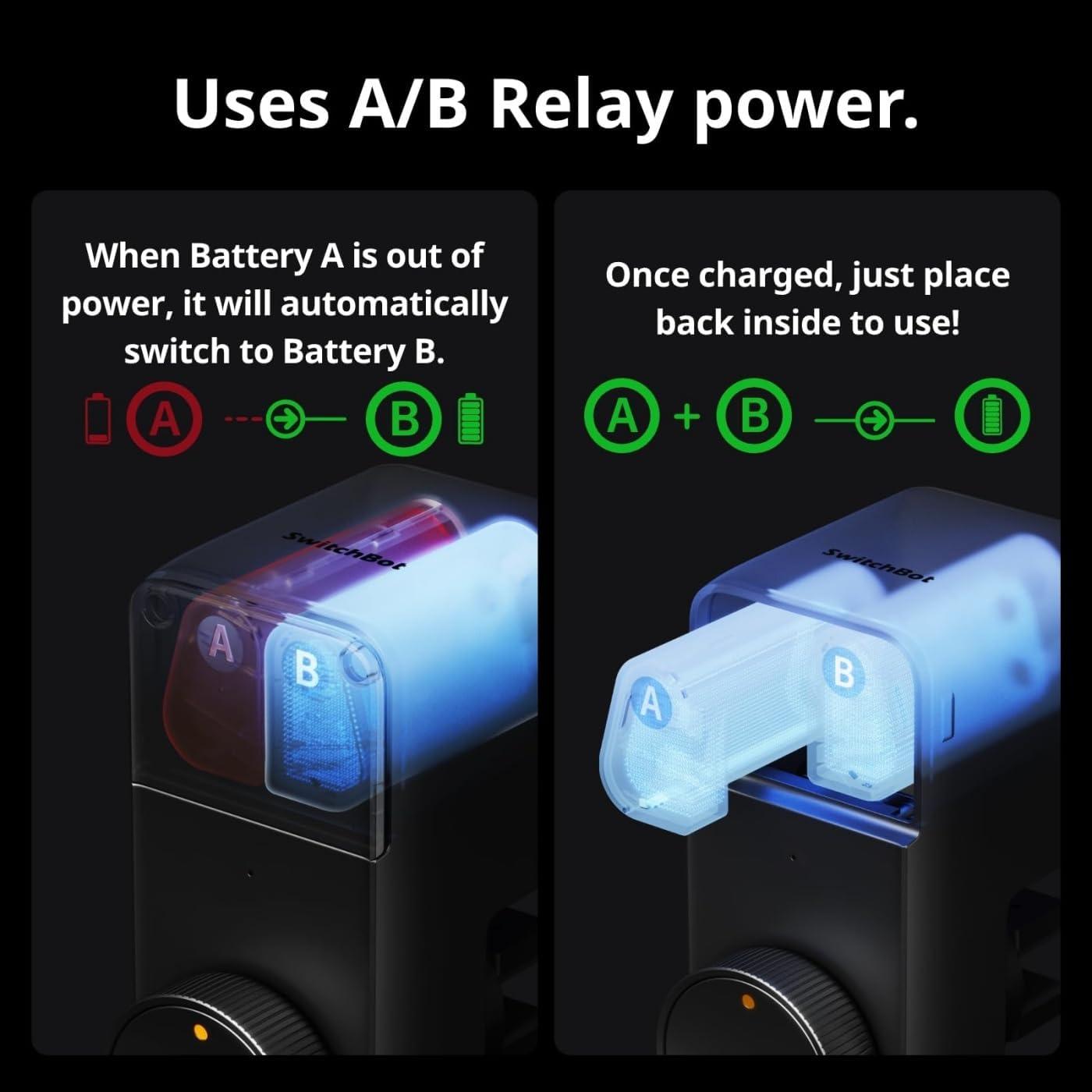 Batería Recargable SwitchBot Lock Pro 100g 2.32x0.91x1.34cm