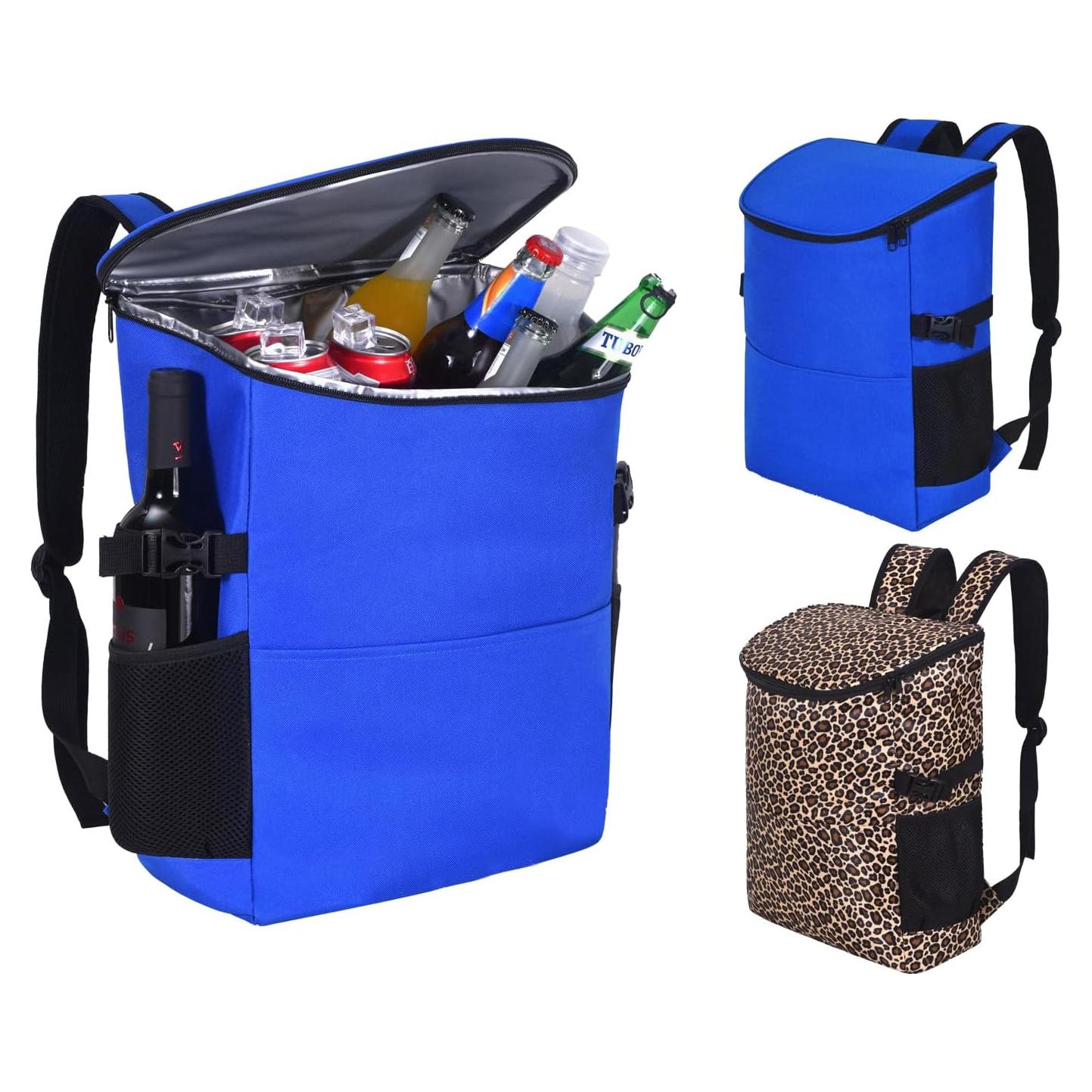 Mochila Cooler Aislada XINFULLWOL 21L Azul Gemstone Plegable