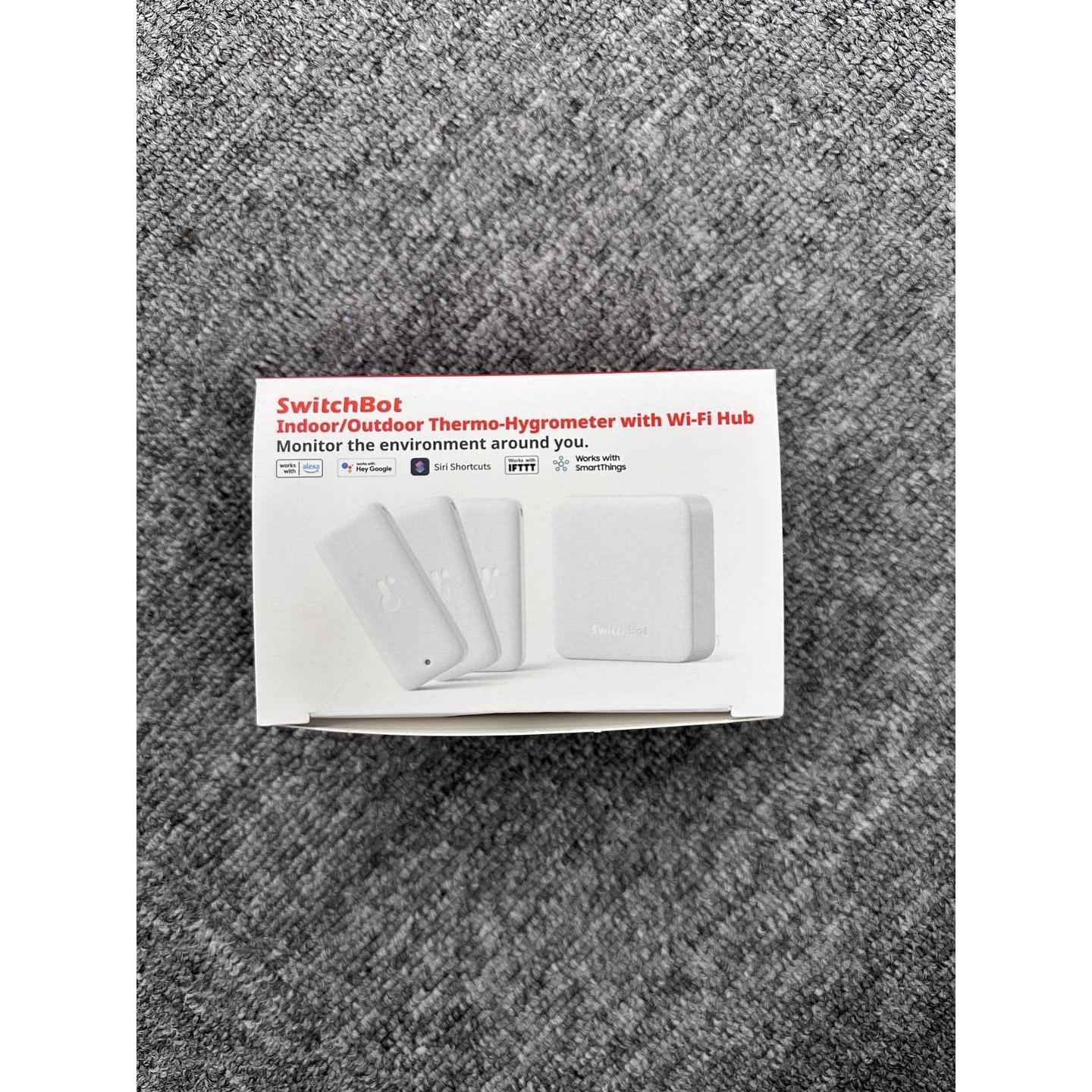 SwitchBot Termómetro Higrómetro WiFi 3 Sensores IP65