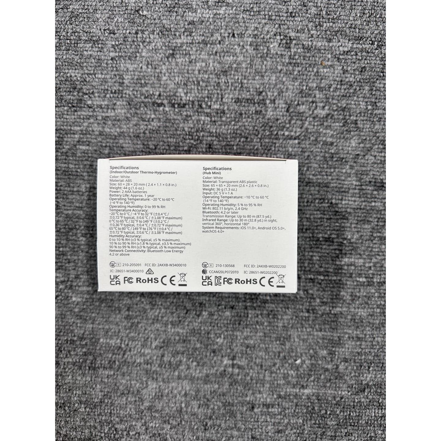 SwitchBot Termómetro Higrómetro WiFi 3 Sensores IP65