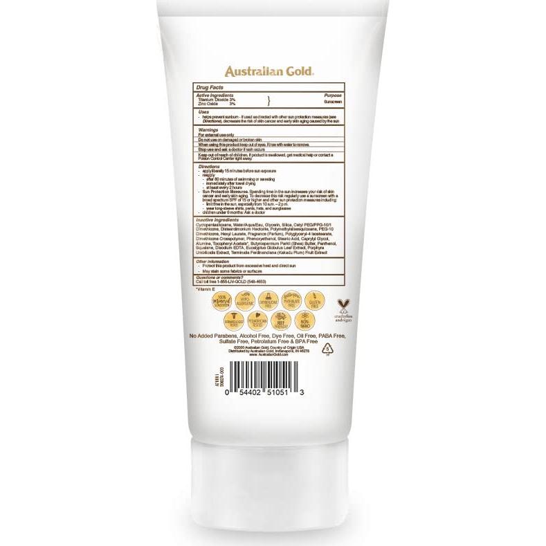 Loción Solar Mineral Australian Gold SPF 30, 142 g