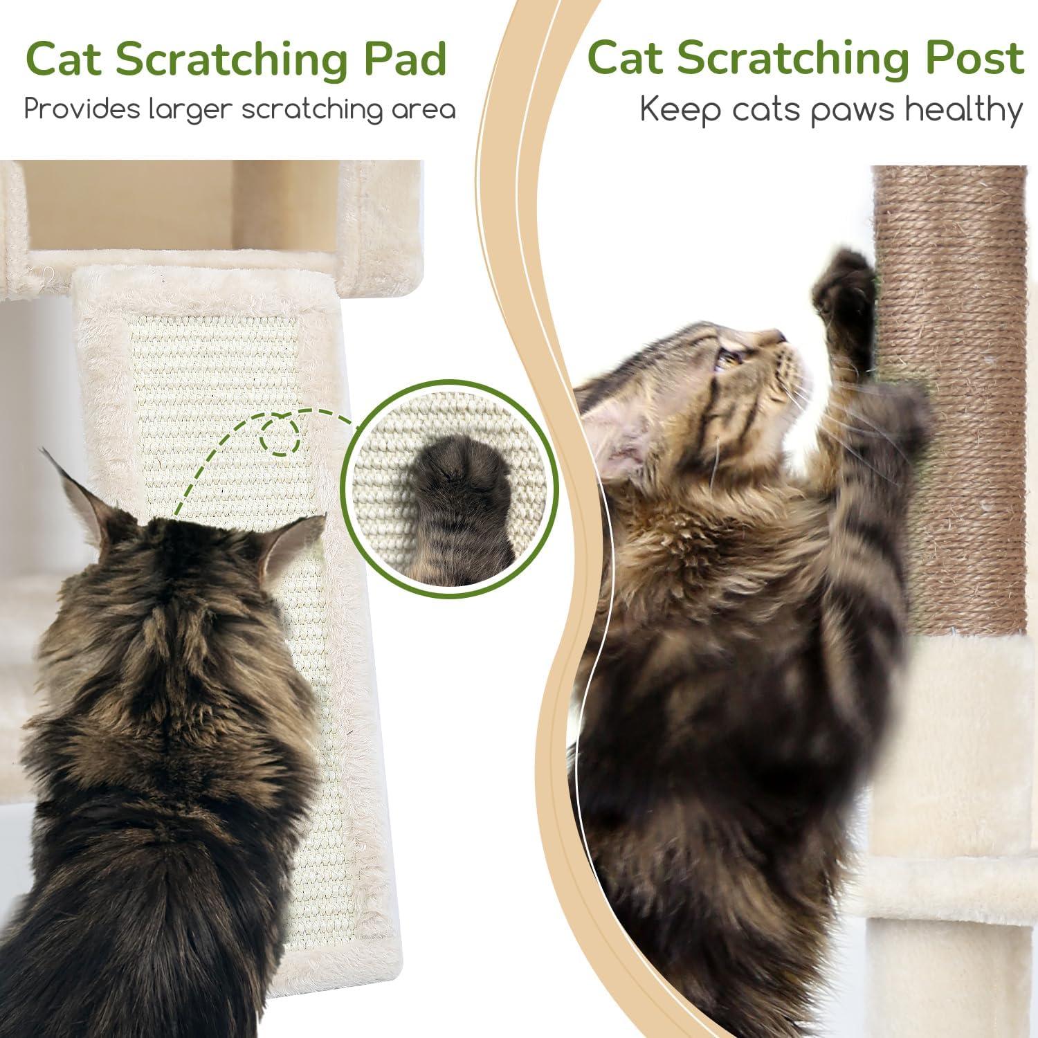 Torre de Árbol para Gatos Globlazer F70 Pro 177.8 cm Beige