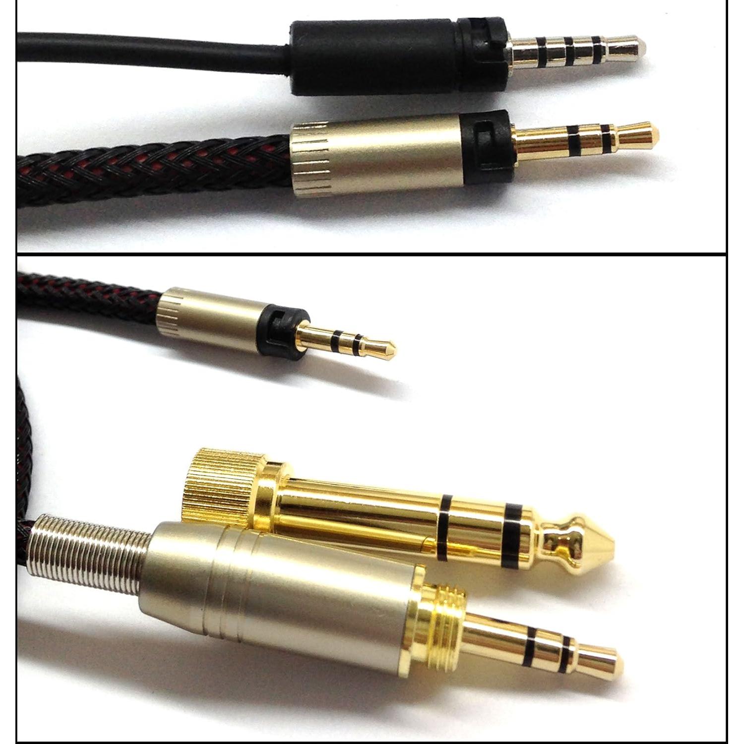 Cable de audio de reemplazo NewFantasia 1.8m para Sennheiser