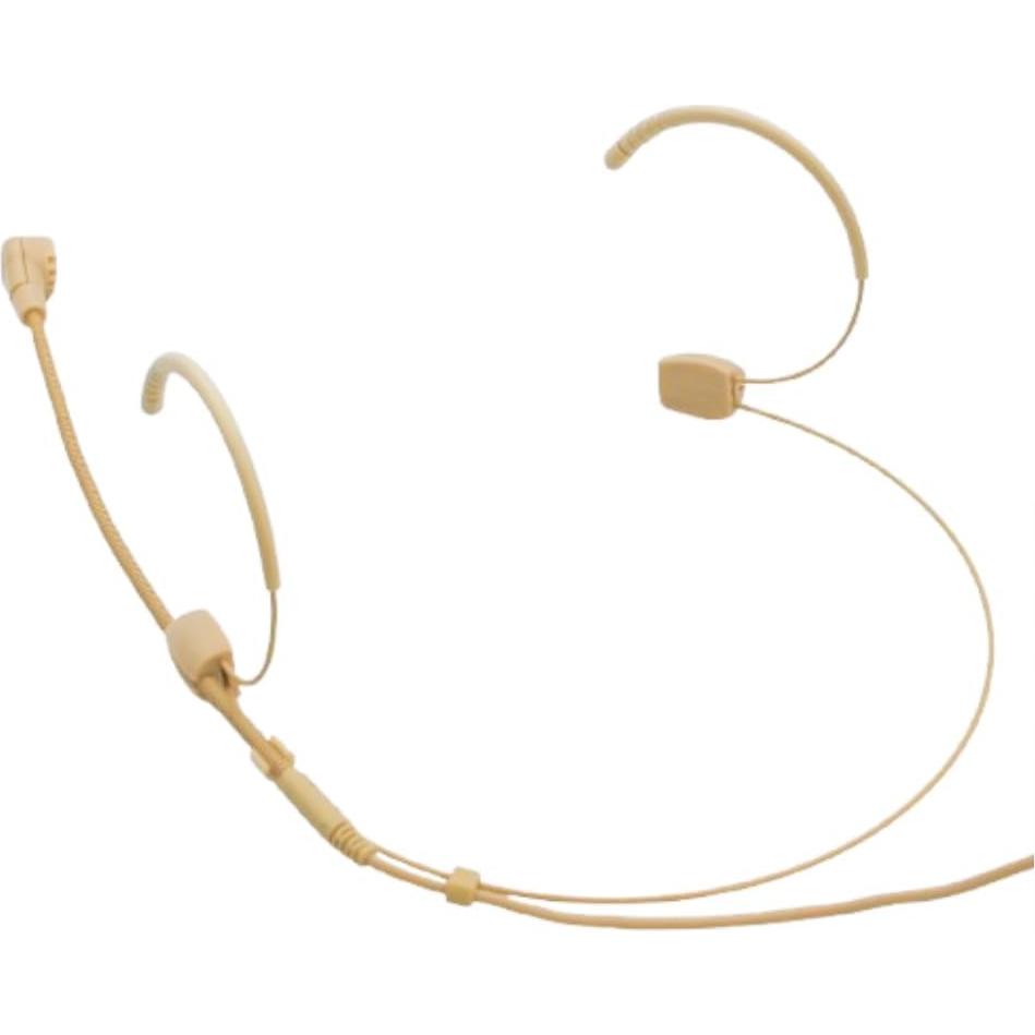 Micrófono de Diadema Doble CLQYGHD 4 Pin Mini XLR Beige