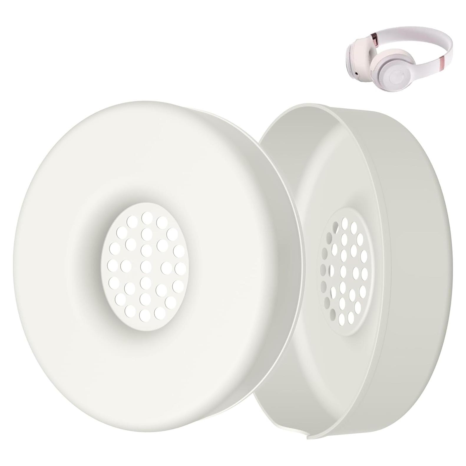 Cubiertas de Silicona Koffmon para Auriculares Beats Solo 4 y 3 - 1 Par Blanco