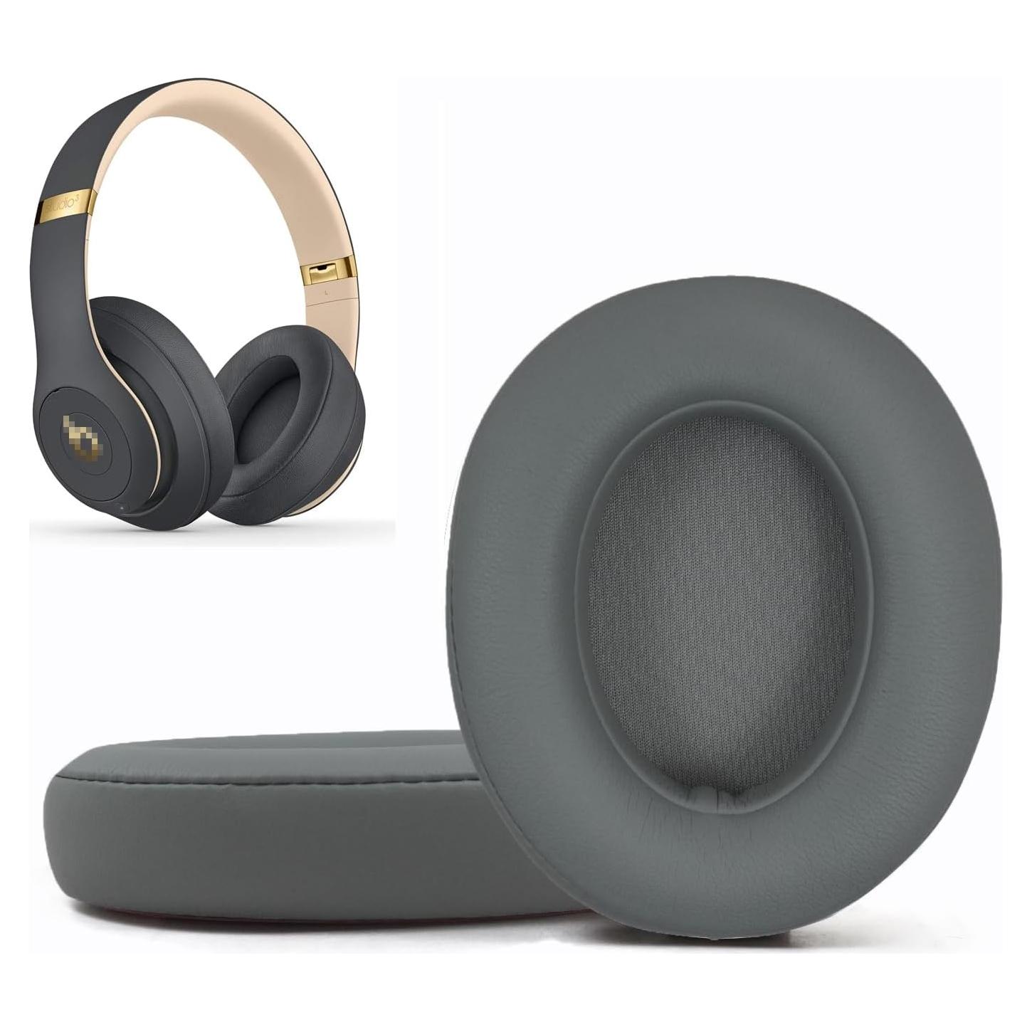 Almohadillas de Repuesto Niukeke para Beats Studio 2.0/3.0 - Espuma de Memoria y Cuero Suave