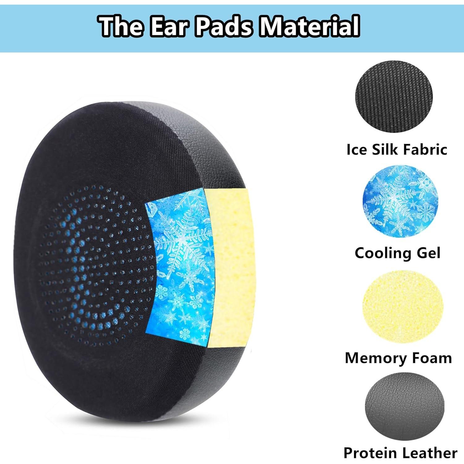 Almohadillas de Gel Refrigerante TaiZiChangQin para Jabra Evolve2 65/40 y Elite 45h